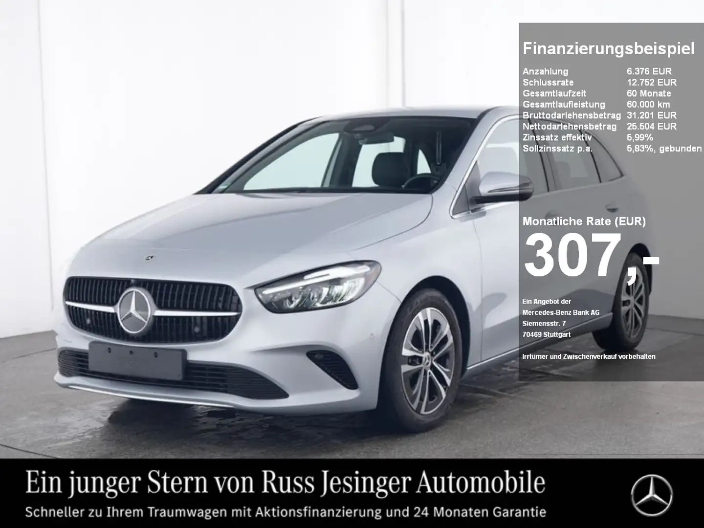 Mercedes-Benz B 200 Progressive *LED*MBUX*Navi*Cam*SpurH*LHzg* Argent - 1