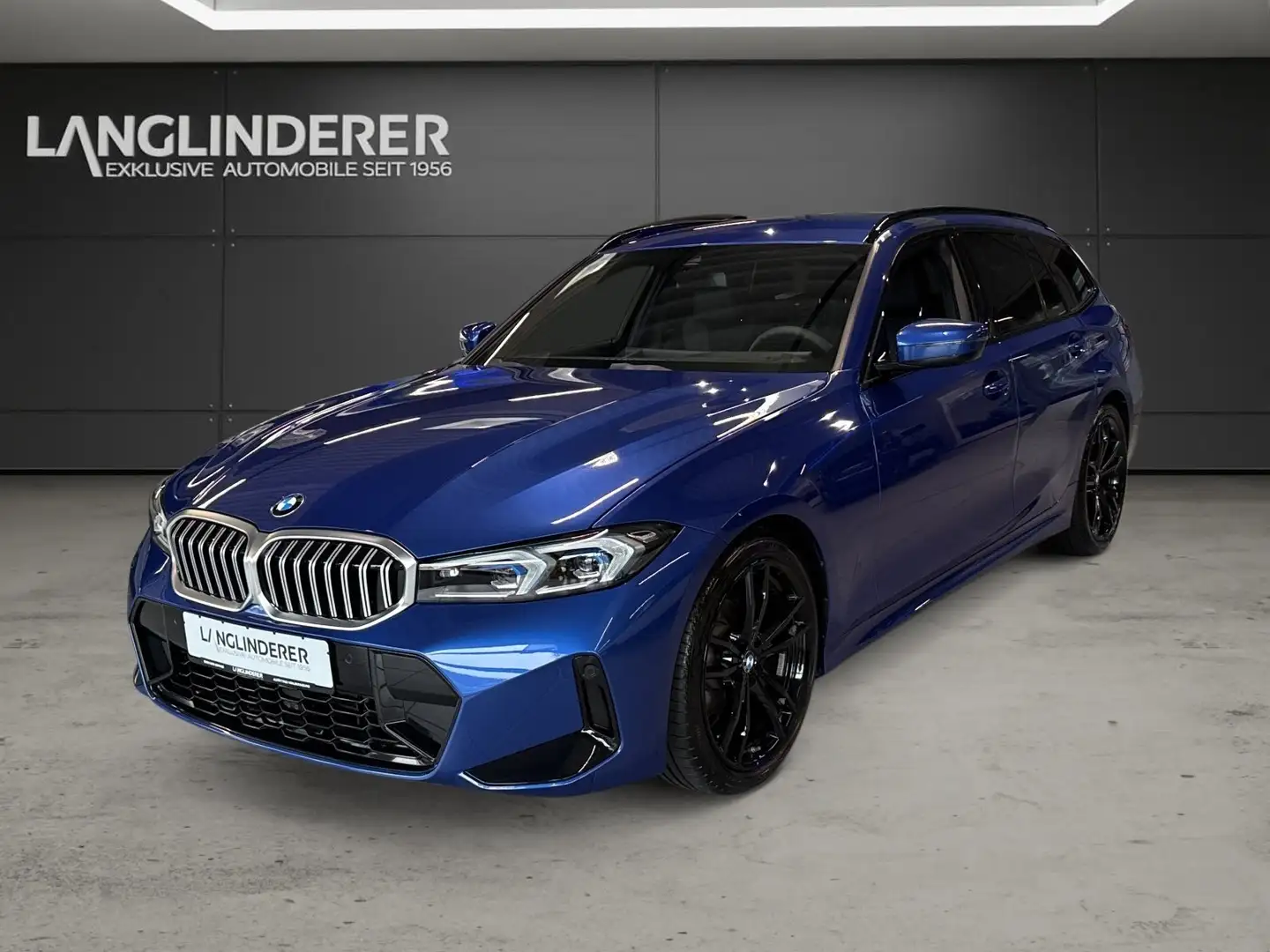 BMW 318 d Touring M-Sport NP 65.021,- AHK eSitze 19" LMR Bleu - 1