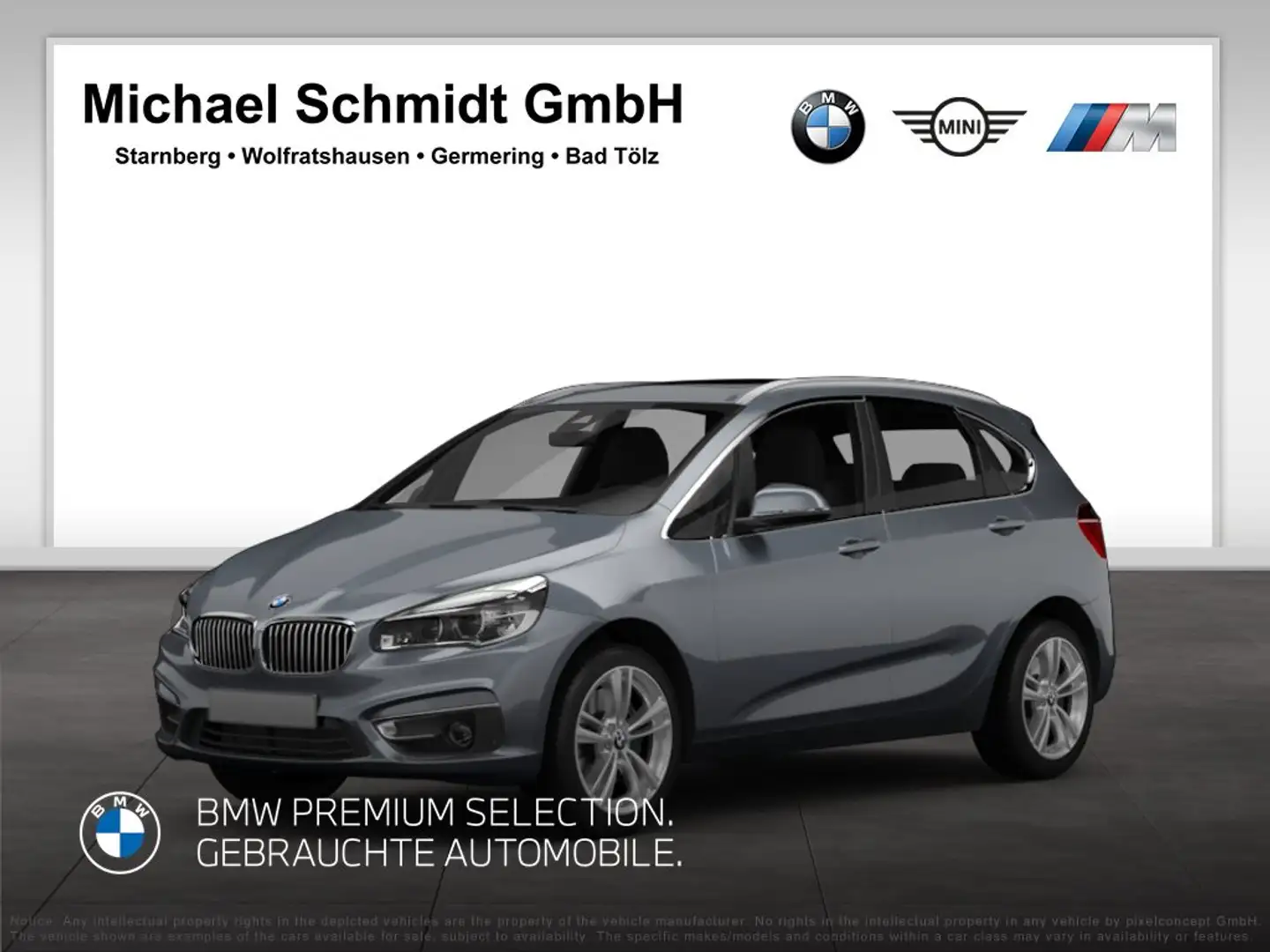 BMW 216 d Active Tourer*Advantage*Navi*LED*DAB*Klima* Šedá - 1
