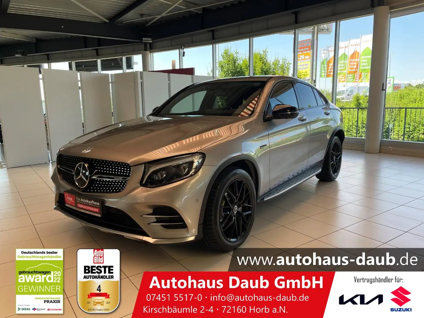 Mercedes-Benz GLC 43 AMG Coupe 4Matic+Leder+Navi+Head-Up Argent - 1