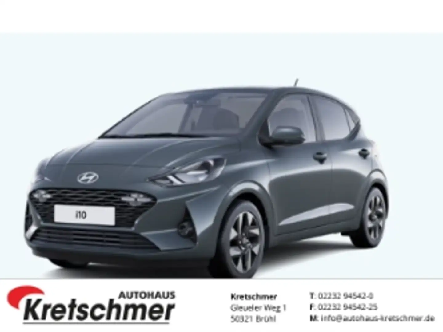 Hyundai i10 Trend 1.2 AUTOMATIK Komfort Paket*Navi*SHZ*LHZ Grijs - 1