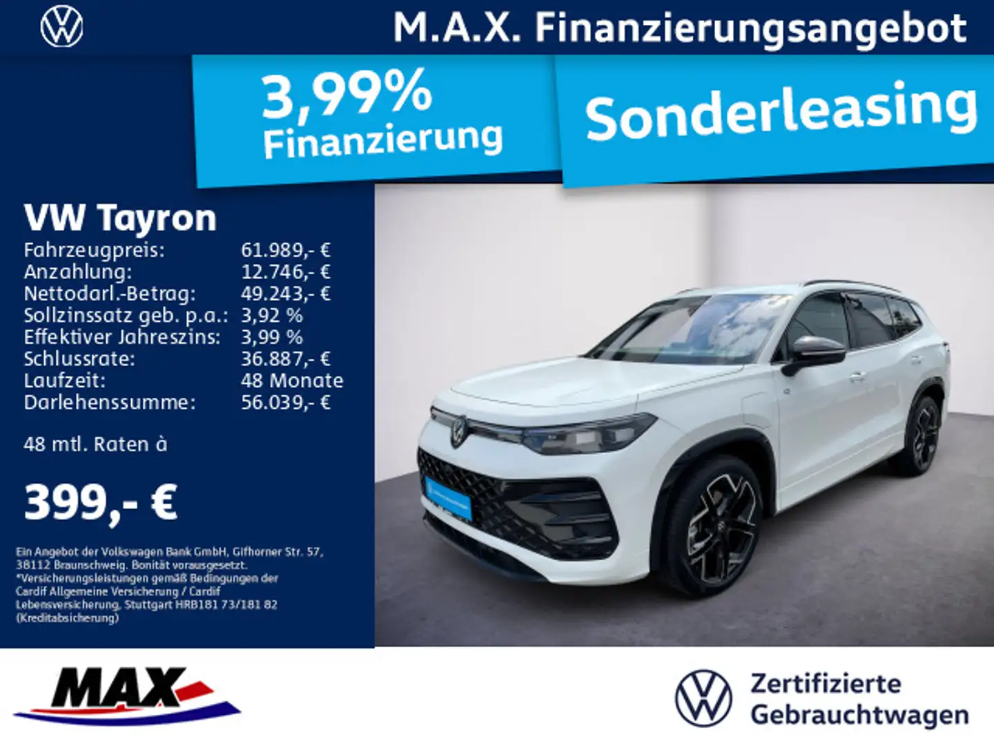 Volkswagen Tayron 1.5 TSI eHybrid R-LINE BLACK STYLE IQ.LIG Weiß - 1