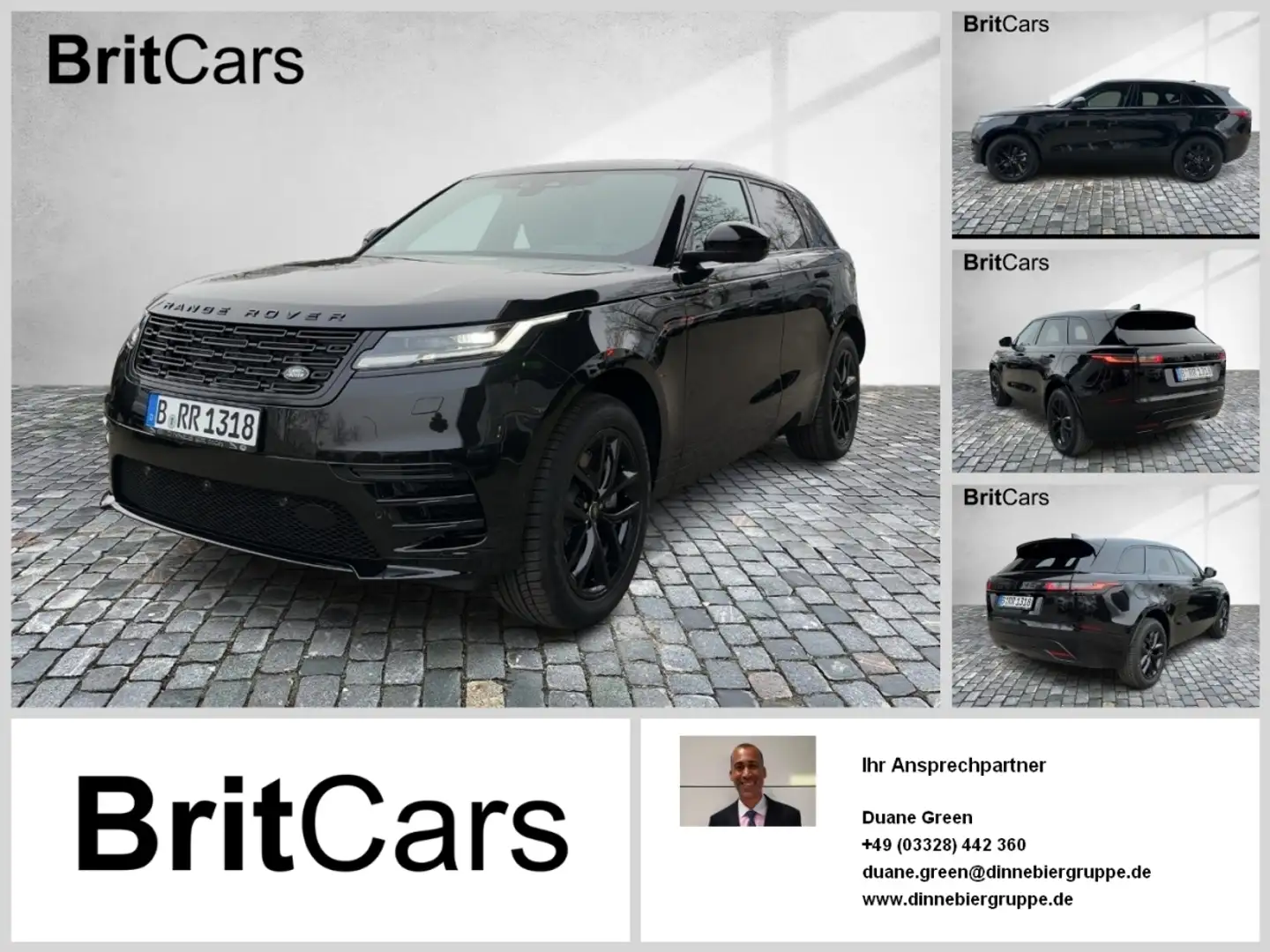 Land Rover Range Rover Velar 2.0 Plug-in Hybrid P400e Dynamic SE Schwarz - 1
