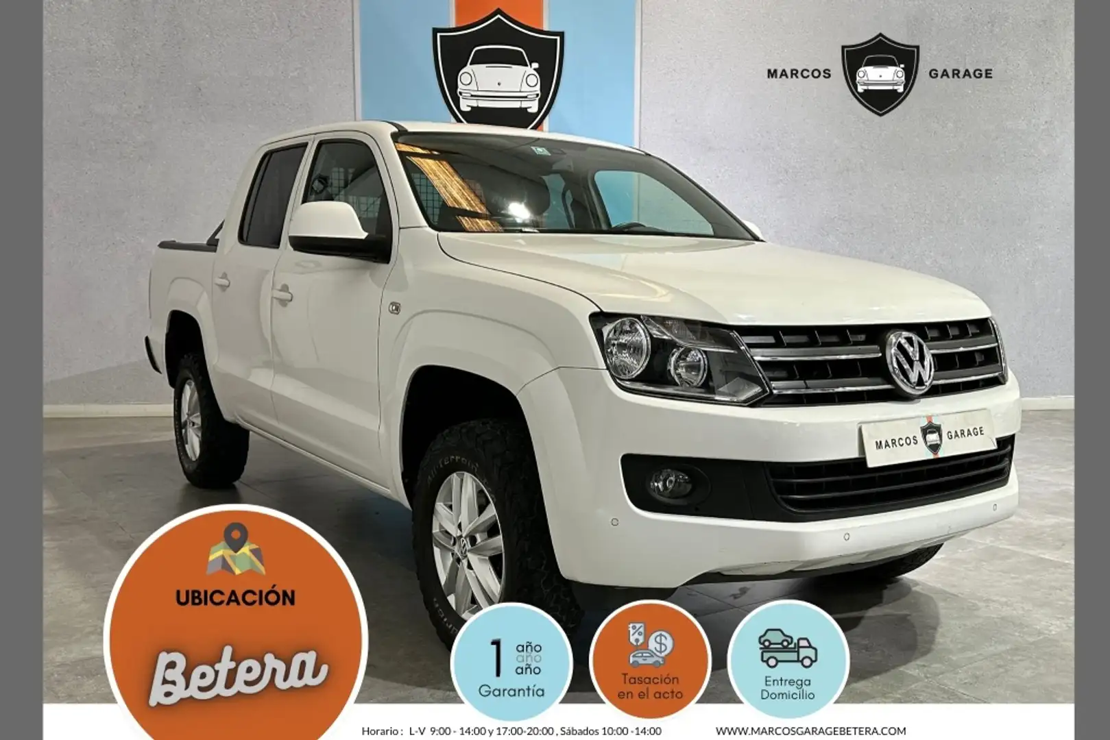 Volkswagen Amarok DCb. 2.0TDI 4M Conectable 180 Blanco - 1