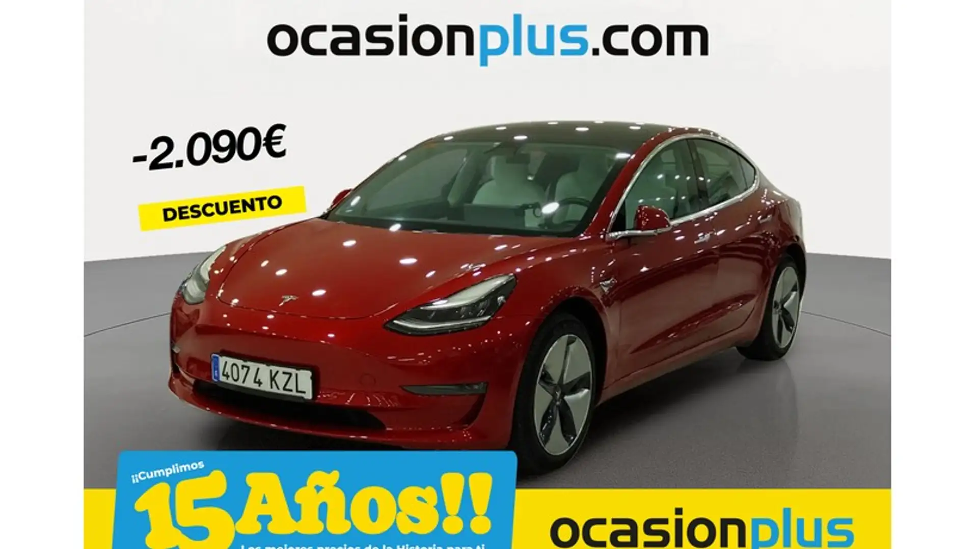 Tesla Model 3 Standard RWD Plus Rouge - 1