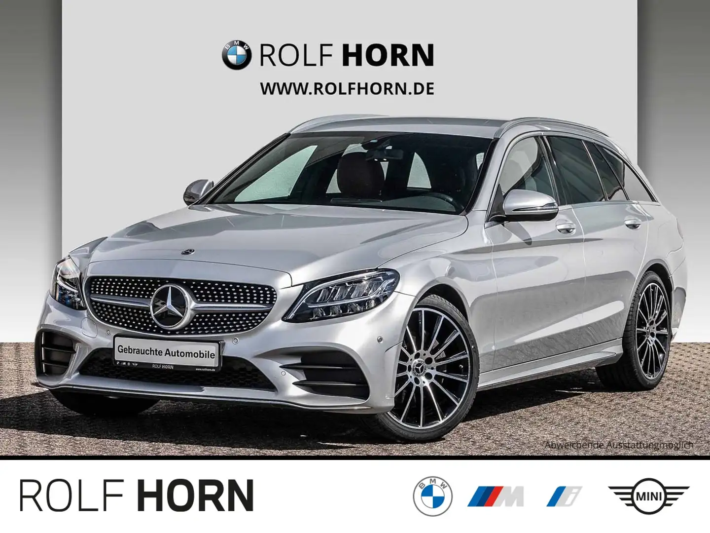 Mercedes-Benz C 180 T AMG Line PDC LED Navi 19" Sitzhzg. Klima Silber - 1