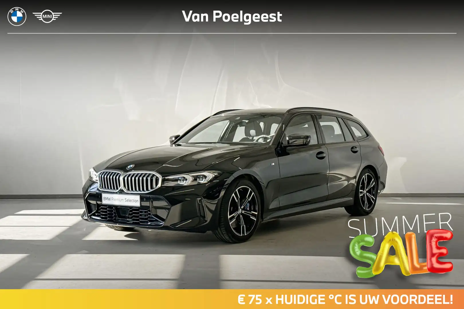 BMW 330 3 Serie Touring 330i M Sportpakket Aut. | Summer S Zwart - 1