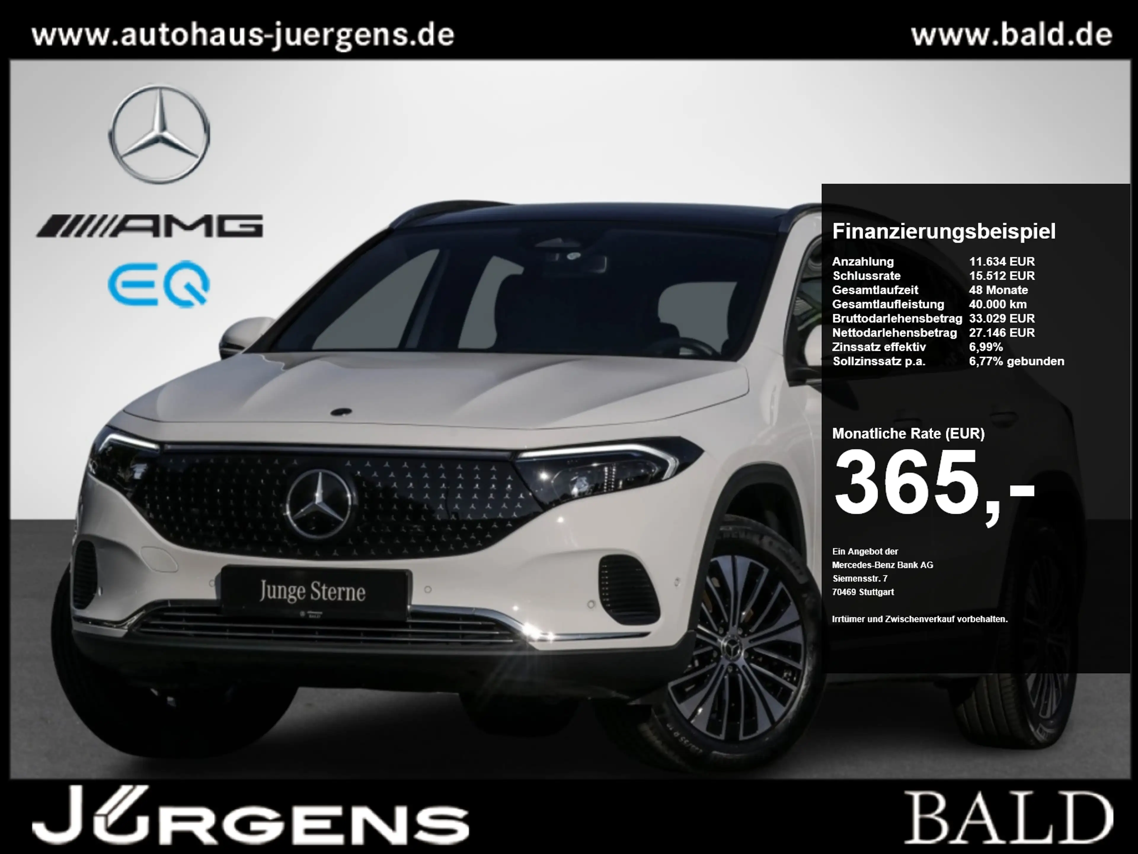 Mercedes-Benz EQA 300 4M Electr-Art/Pano/Keyl/Amb/Cam/LED/Totw