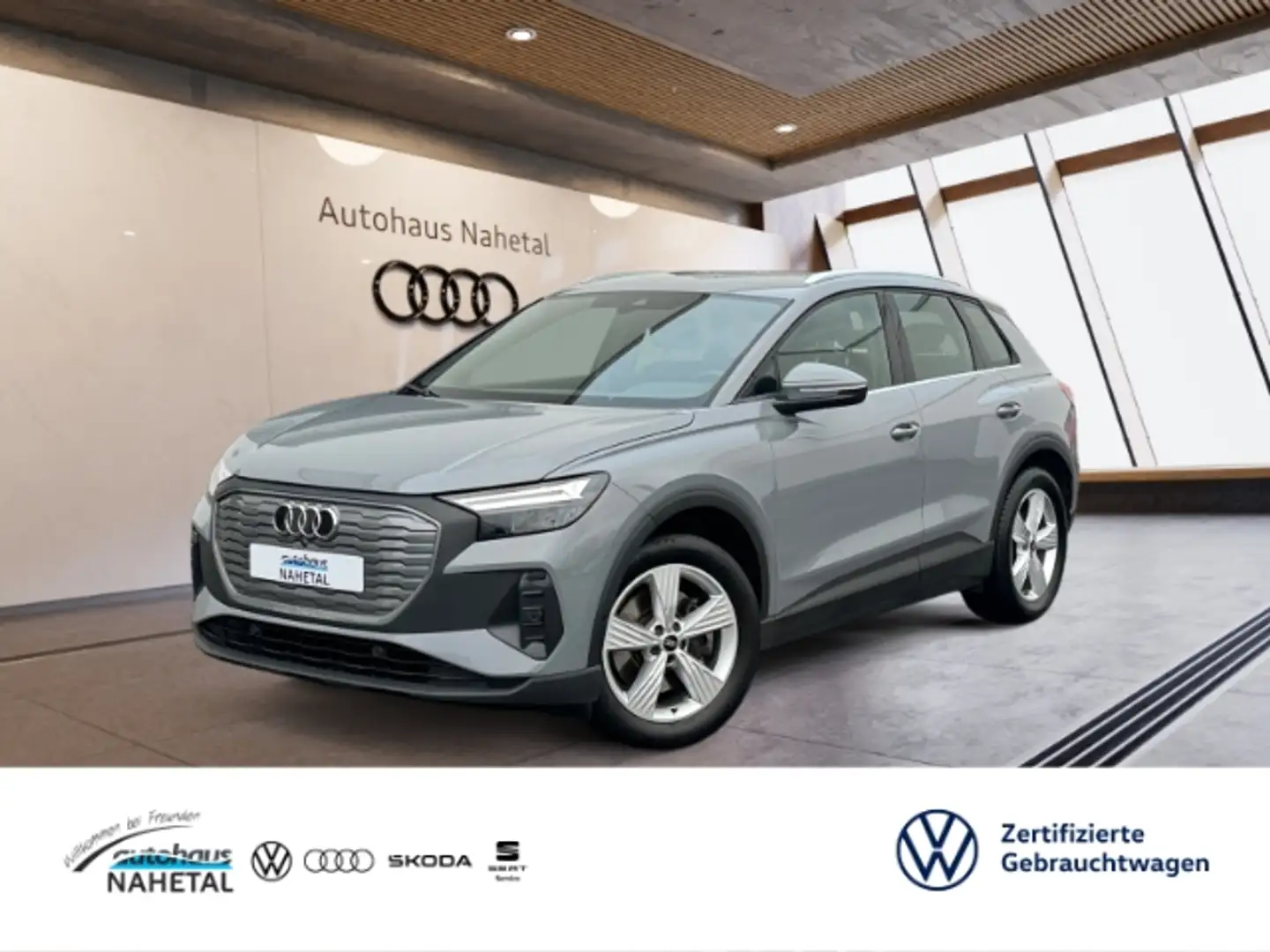 Audi Q4 e-tron 40 LED NAVI-VORB. AHK ACC RÜFA-KAMERA 3Z-KLIMA 19L Grijs - 1