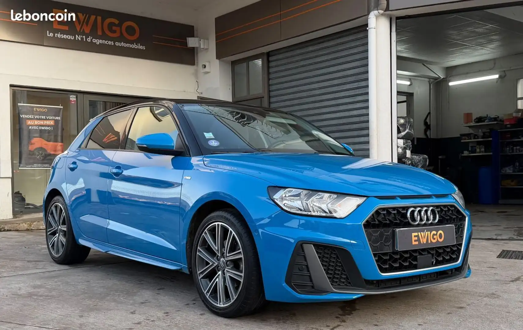 Audi A1 (2) sportback 1.5 tfsi 150 s line tronic + sièges av chauffants carplay bang & olufsen Bleu - 1
