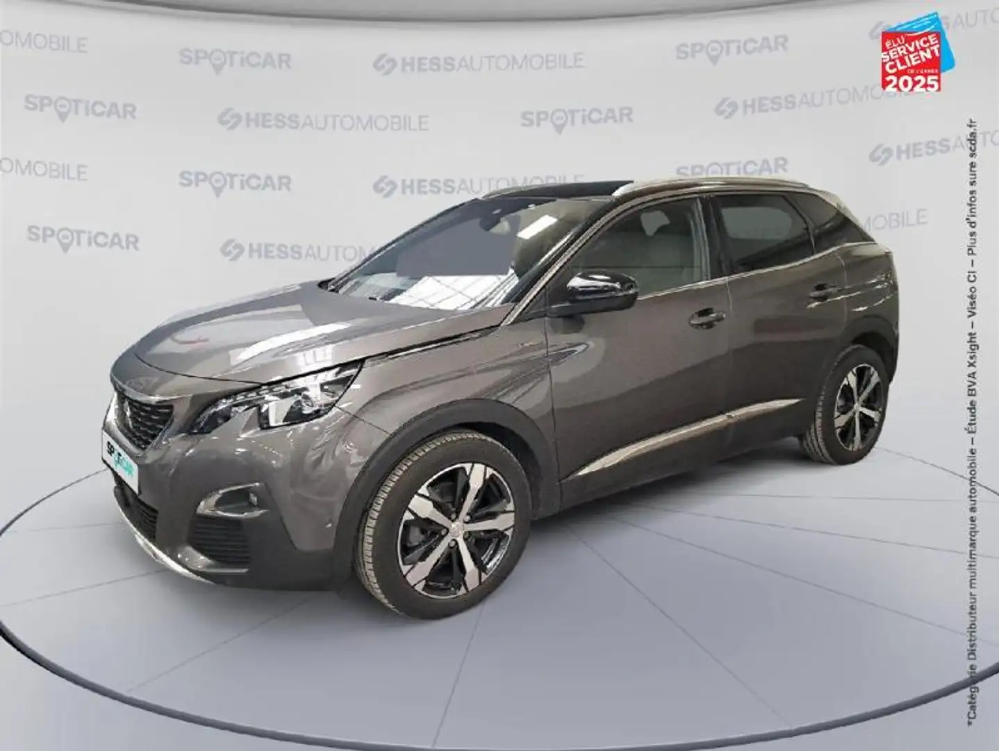 Peugeot 3008 1.2 PureTech 130ch S/S GT Line GPS Camera Carplay Gris - 1