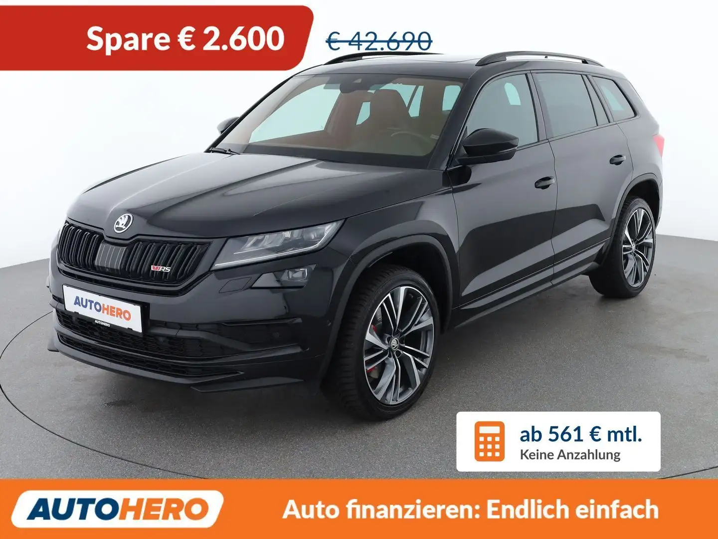 Skoda Kodiaq 2.0 BiTDI RS 4x4 Schwarz - 1