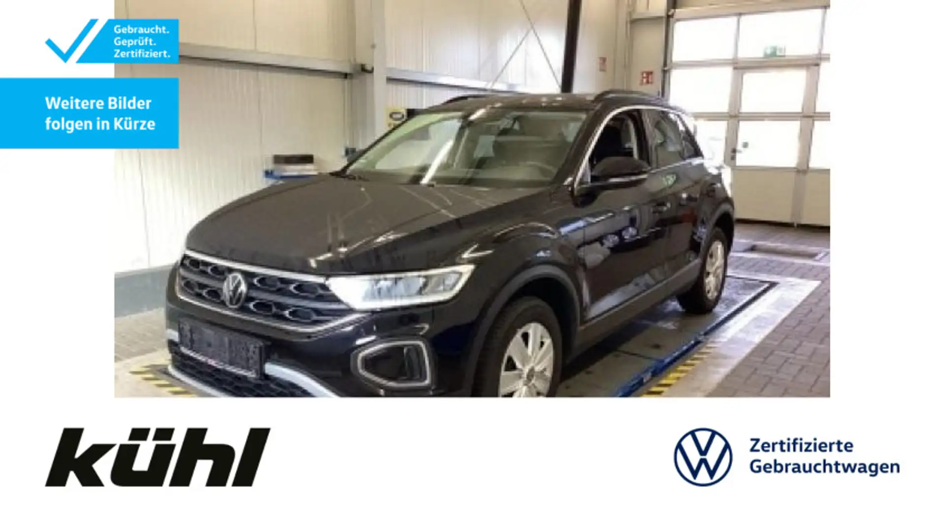 Volkswagen T-Roc 2.0 TDI Life LED/ACC/App Schwarz - 1