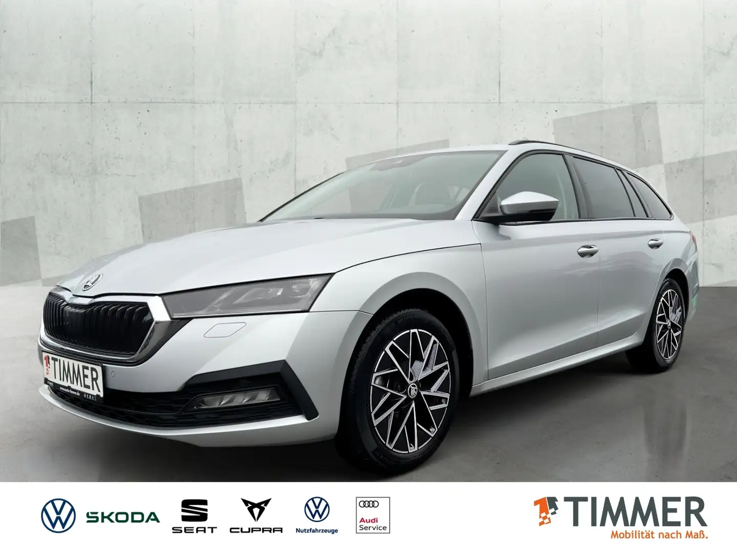 Skoda Octavia Combi 1.5 TSI 6-Gang *AHK*PDC*NAVI*MATRIX*SHZ* Silber - 1