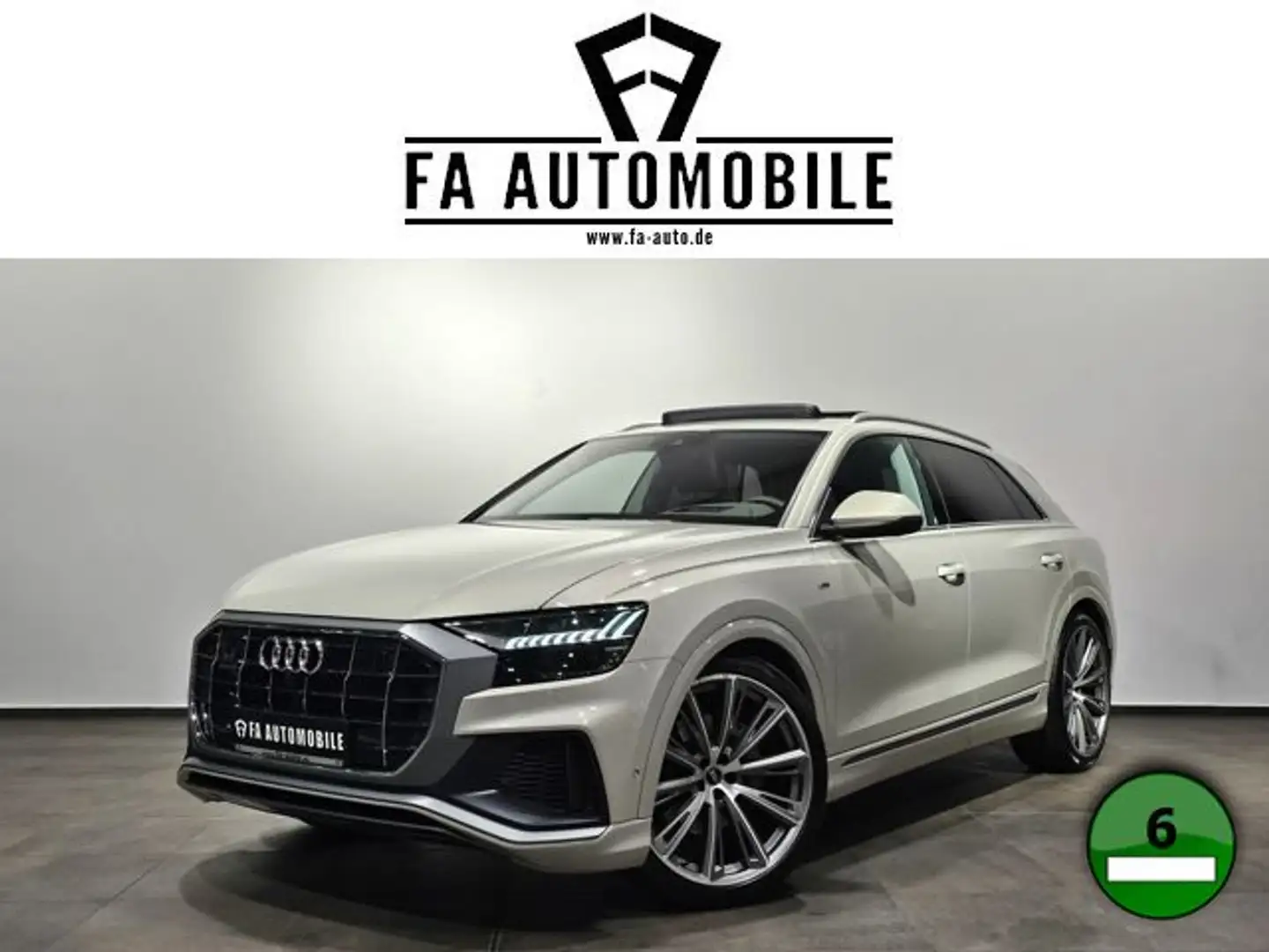 Audi Q8 55 TFSI Q. S Line Pano Nacht. Hud B&O Soft 23 Beige - 1