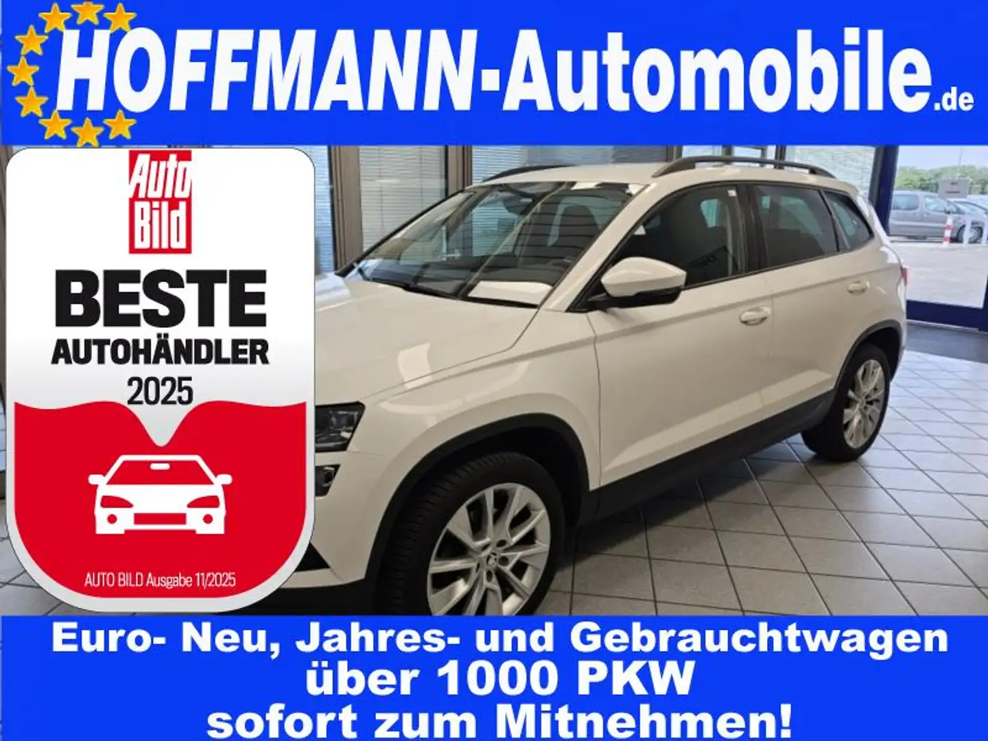 Skoda Karoq Style AHK,LED,Kamera,Sitz+Lenkradheizung White - 1