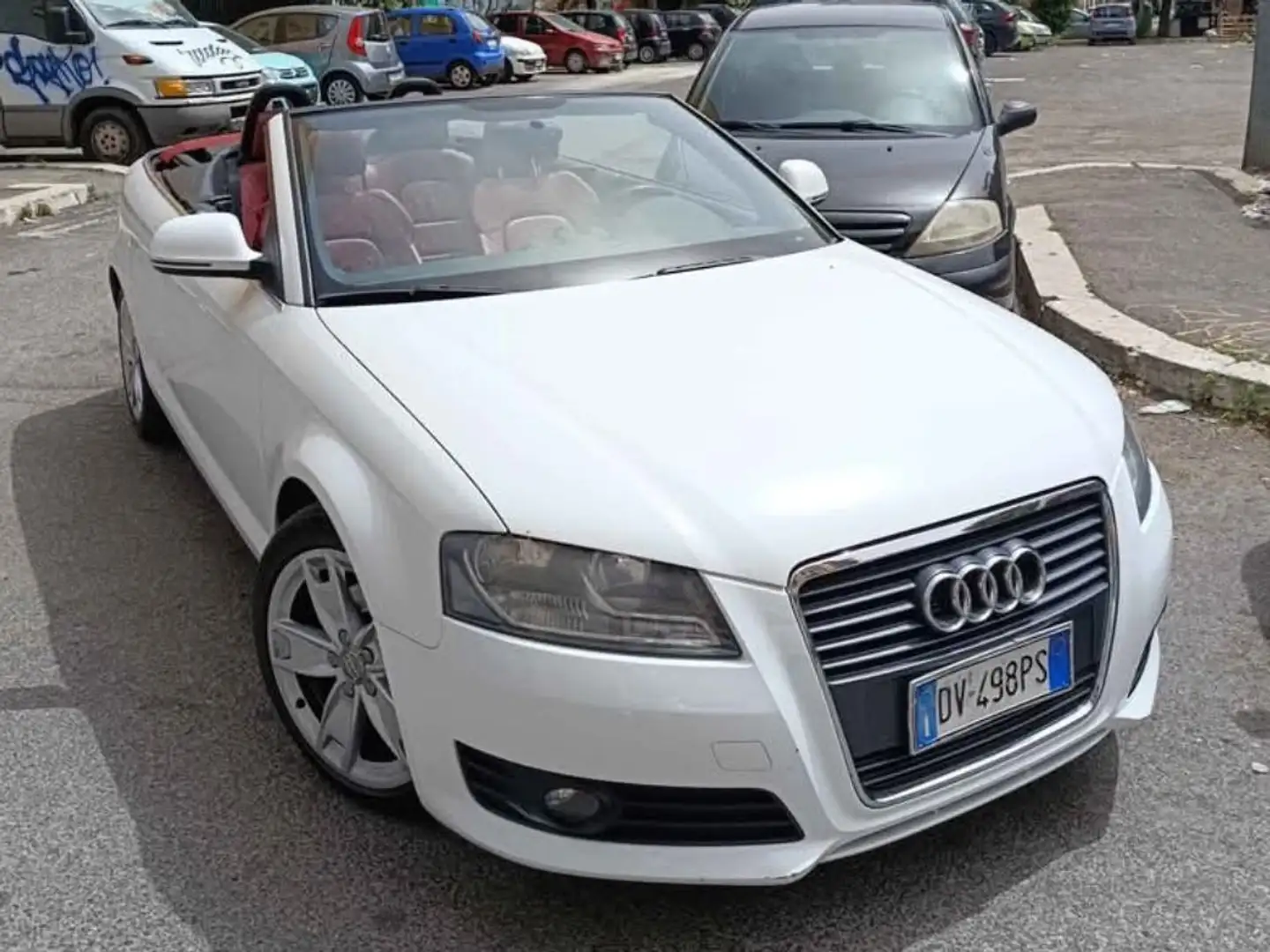 Audi A3 A3 II 2008 Cabriolet Cabrio 2.0 tdi Attraction Bianco - 1