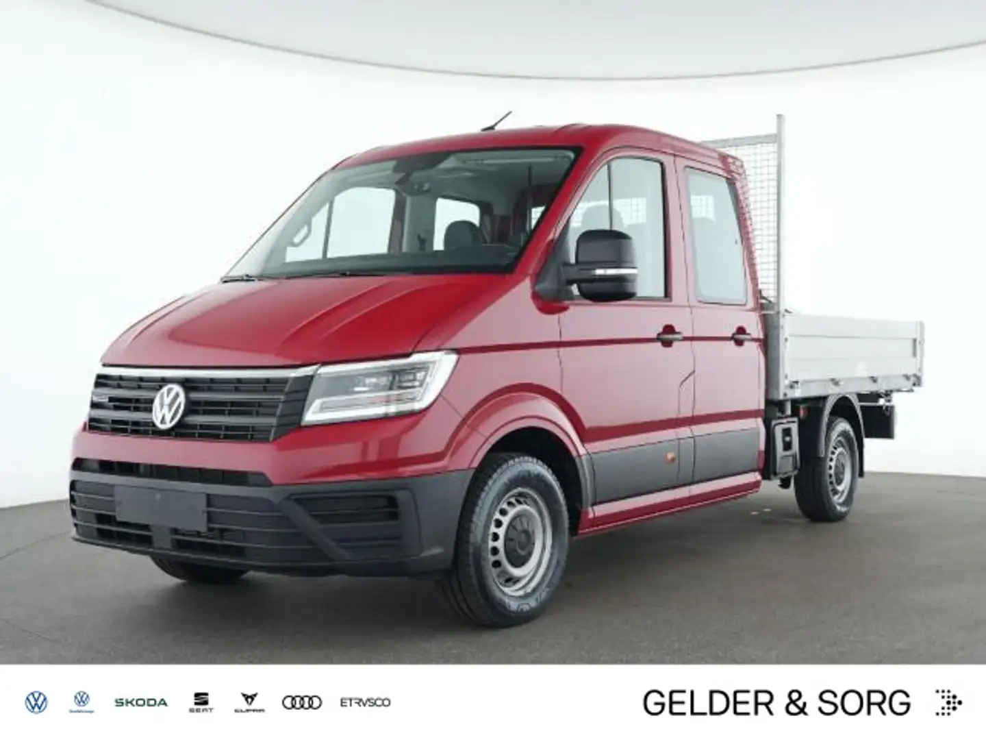 Volkswagen Crafter DOKA Kipper 4x4*DSG*Stand*6Sitze*AHK* Rot - 1