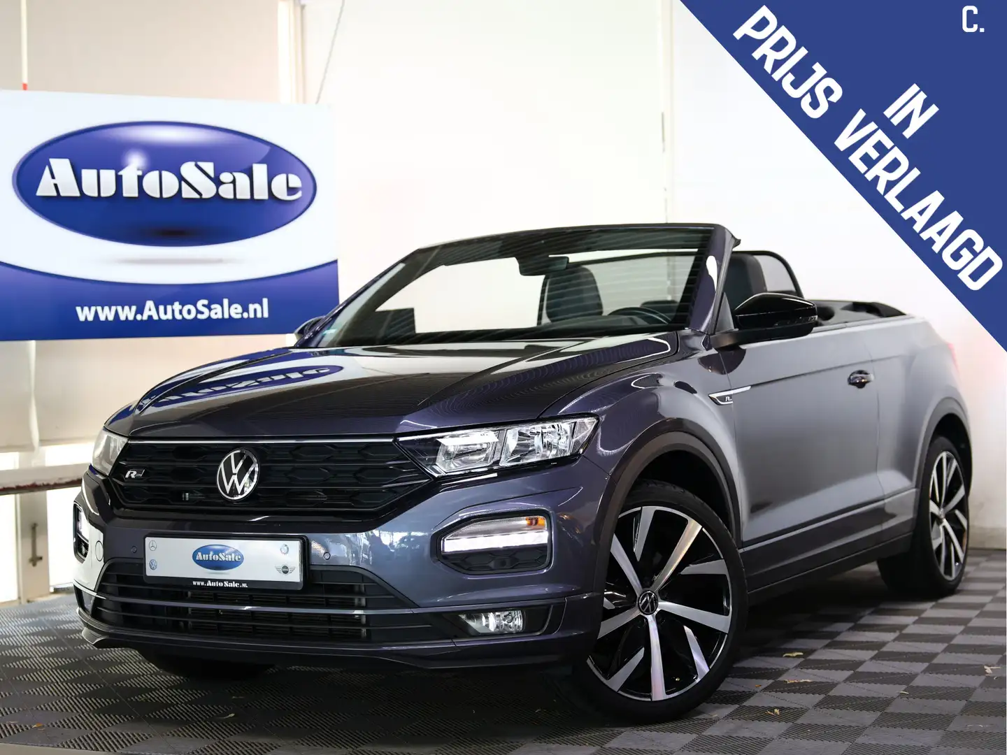 Volkswagen T-Roc Cabrio 1.5 TSI R-Line ACC PDC STOELVER. '21 Grijs - 1