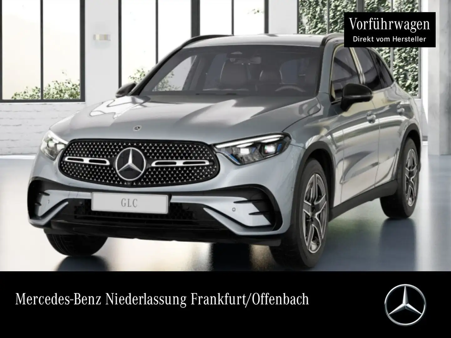 Mercedes-Benz GLC 200 4M AMG+NIGHT+360+AHK+TOTW+KEYLESS+9G Argento - 1