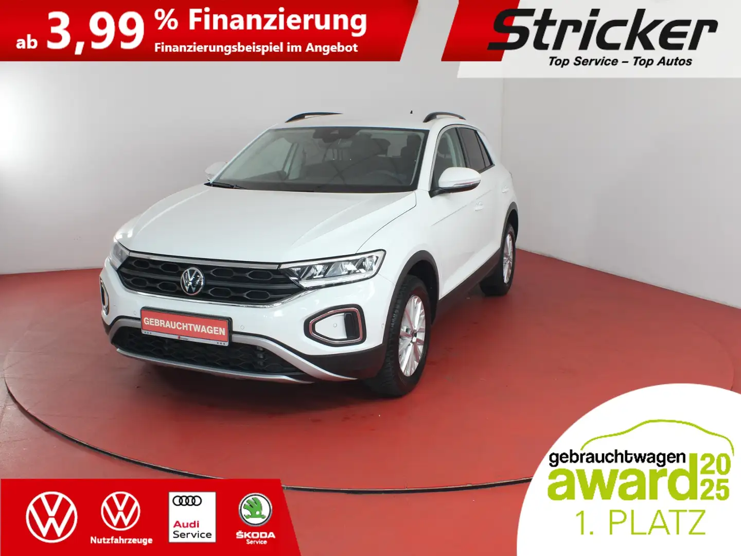 Volkswagen T-Roc Life 1.0TSI 182,-ohne Anzahlung Navi App-Connect Weiß - 2