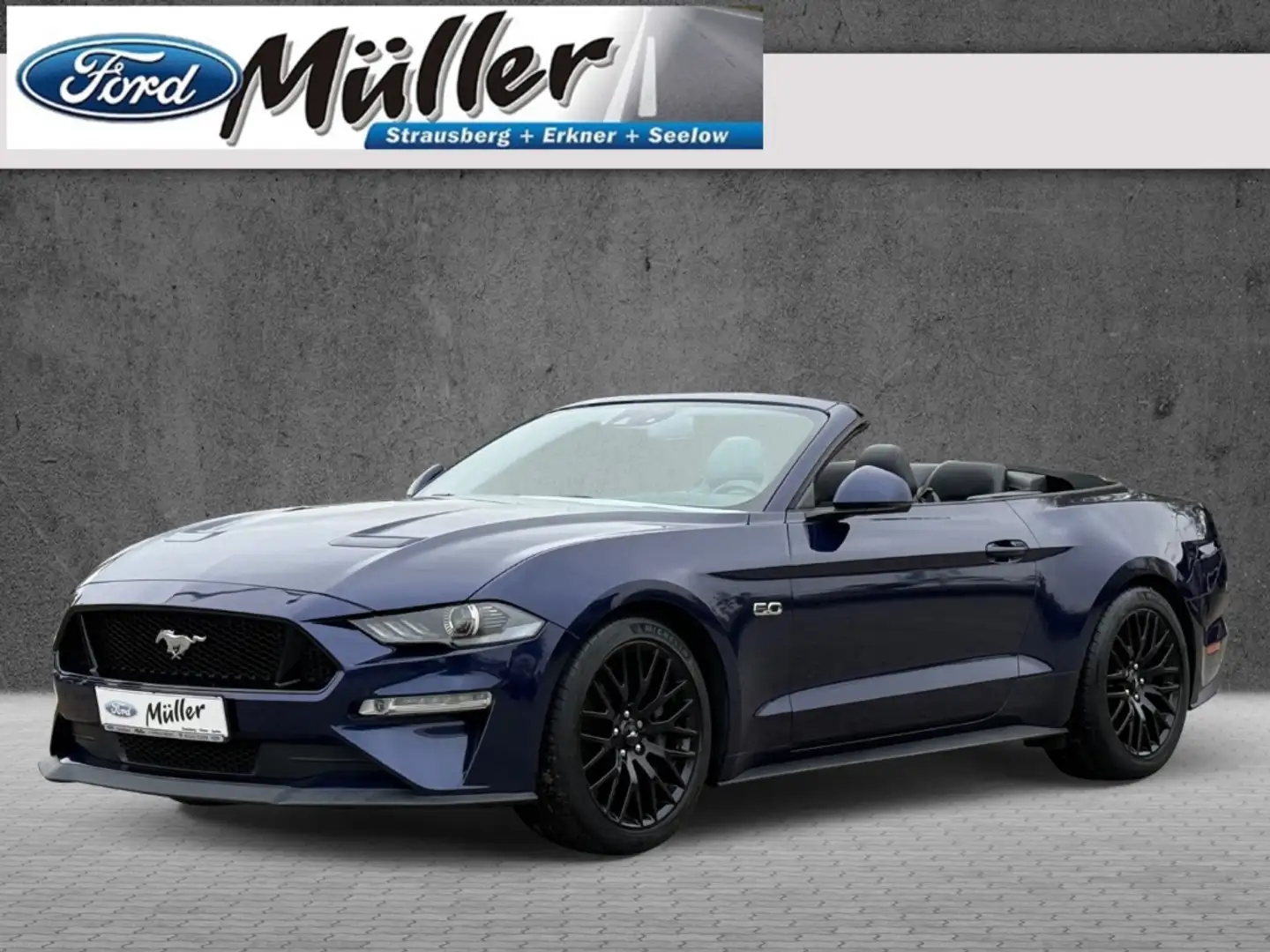 Ford Mustang 5.0 V8 GT Convertible Blauw - 1