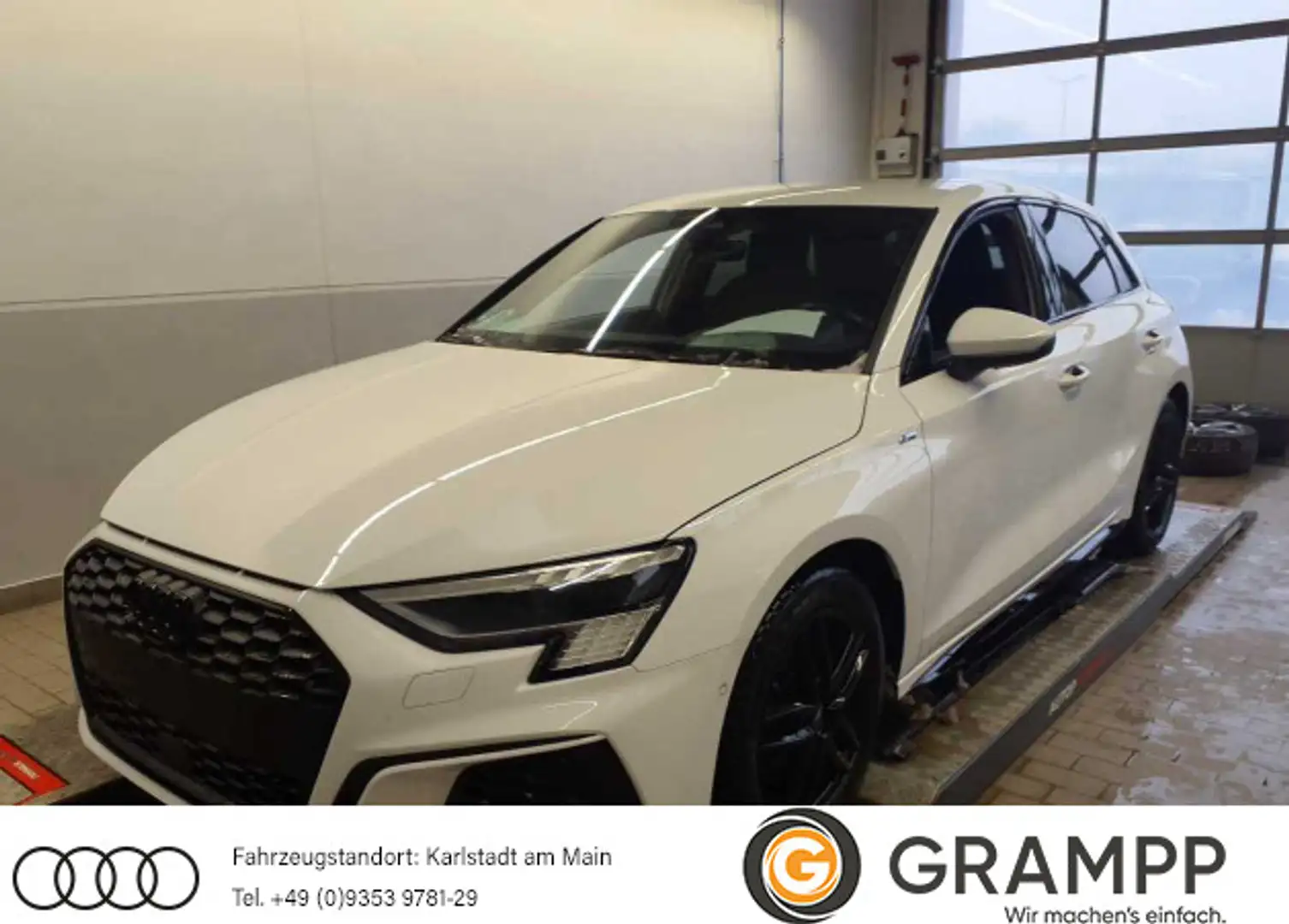 Audi A3 S line 35 TFSI +AHK+KAMERA+MATRIX+ Weiß - 1