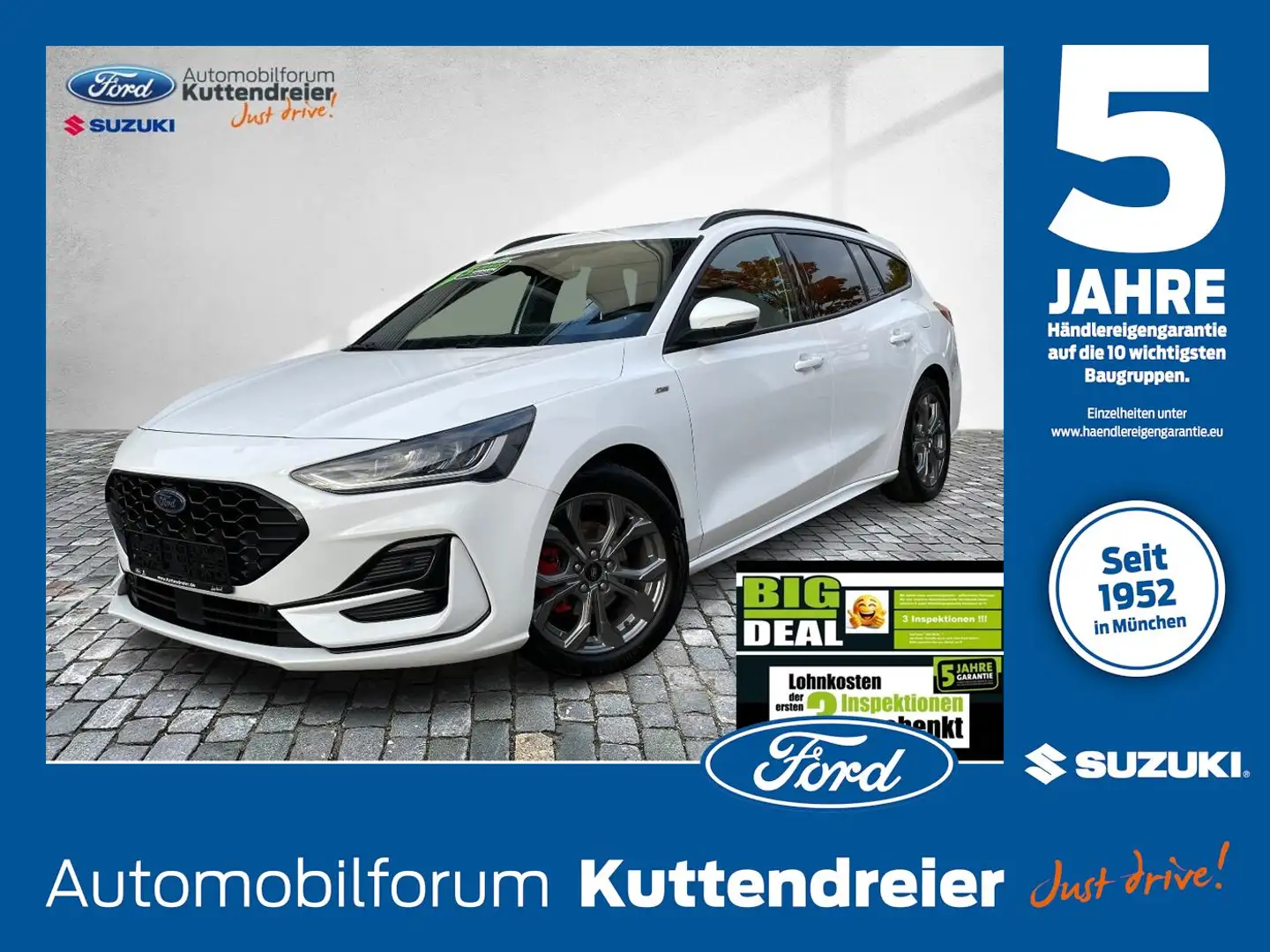 Ford Focus Turnier ST-Line Style Navi Kamera LED SHZ Blanc - 1