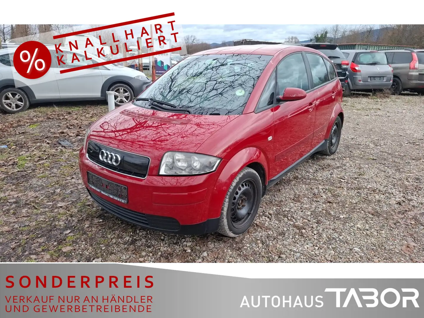 Audi A2 1.4 TDI Advance Klimaaut. LM ZV Rot - 1