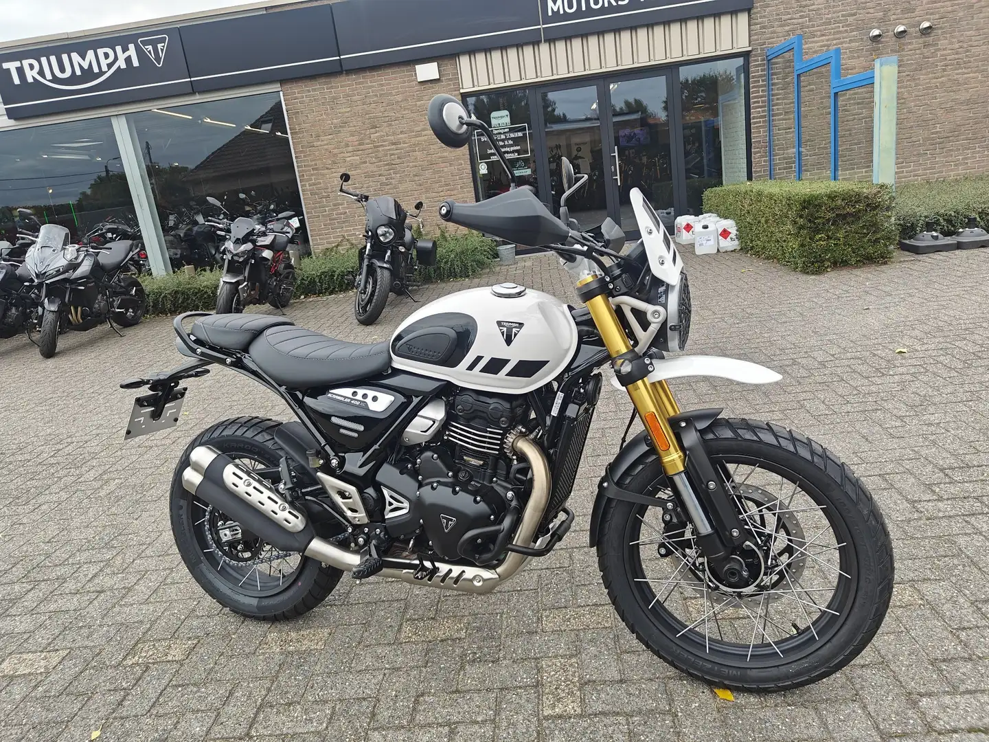 Triumph Scrambler 400 X C Blanc - 1