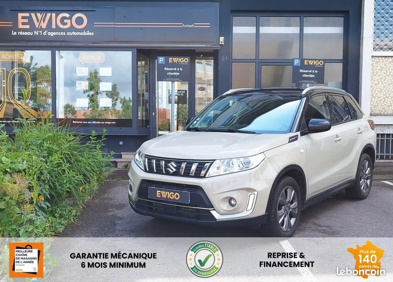 Suzuki Vitara 1.4 BOOSTERJET 140 S 2WD GPS CAMERA SIEGES CHAUFFA Beige - 1