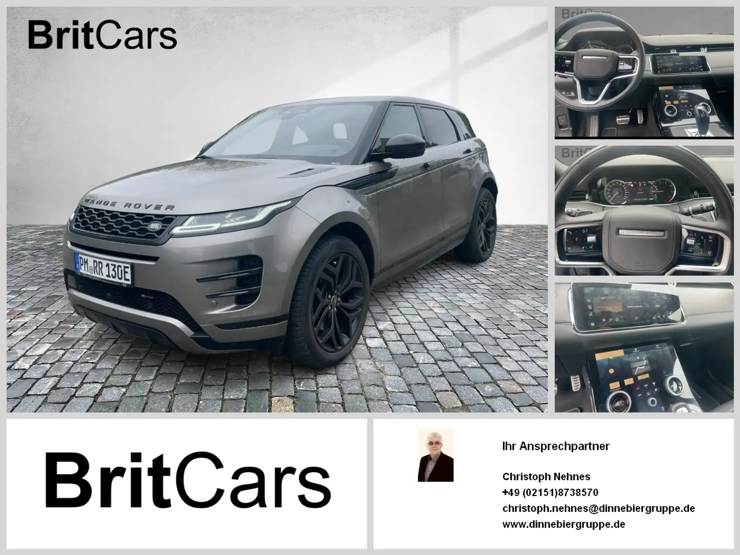 Land Rover Range Rover Evoque P300e R-Dynamic HSE Hybrid Silber - 1