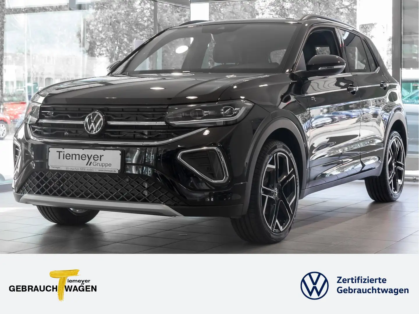 Volkswagen T-Cross 1.0 TSI DSG R-LINE LM18 ACC IQ.LIGHT PDC Schwarz - 1