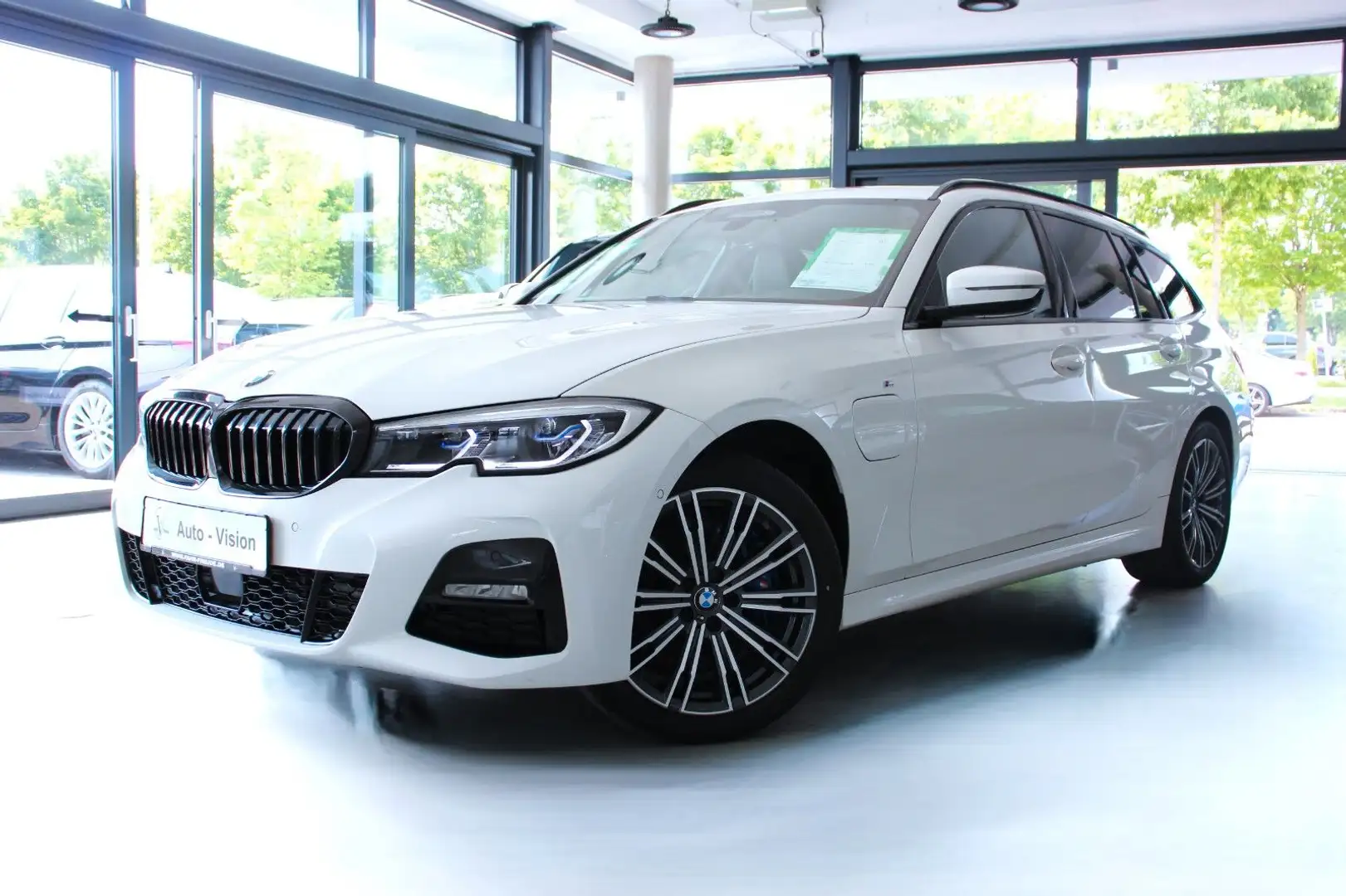 BMW 330 e M Sport *Laser*ACC*H&K*HUD*KAM*Keyless*SHZ Blanc - 1