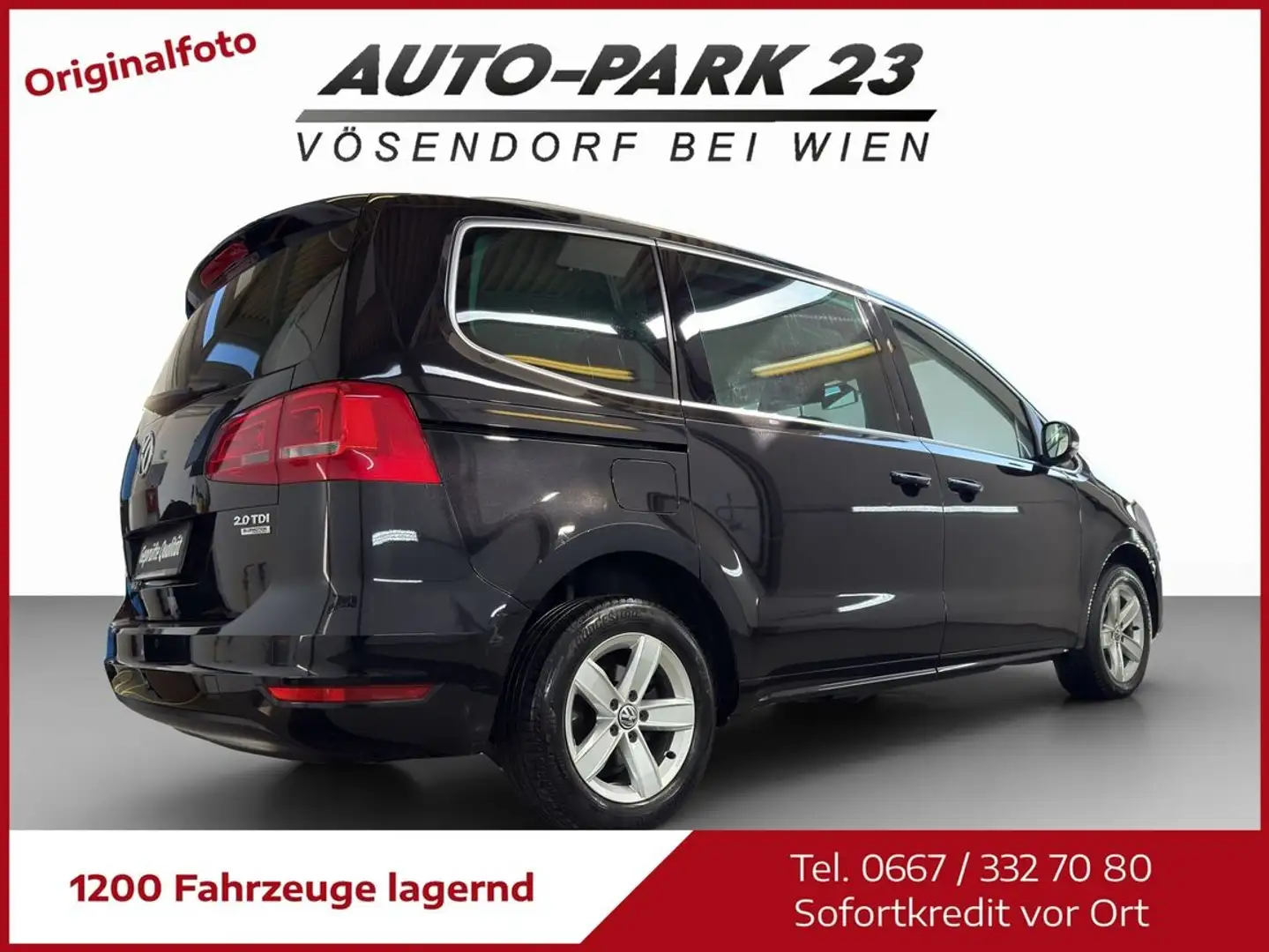 Volkswagen Sharan SHARAN 2,0TDI*140PS**NEUES-PICKERL 2/2027*MOD2012 Schwarz - 2