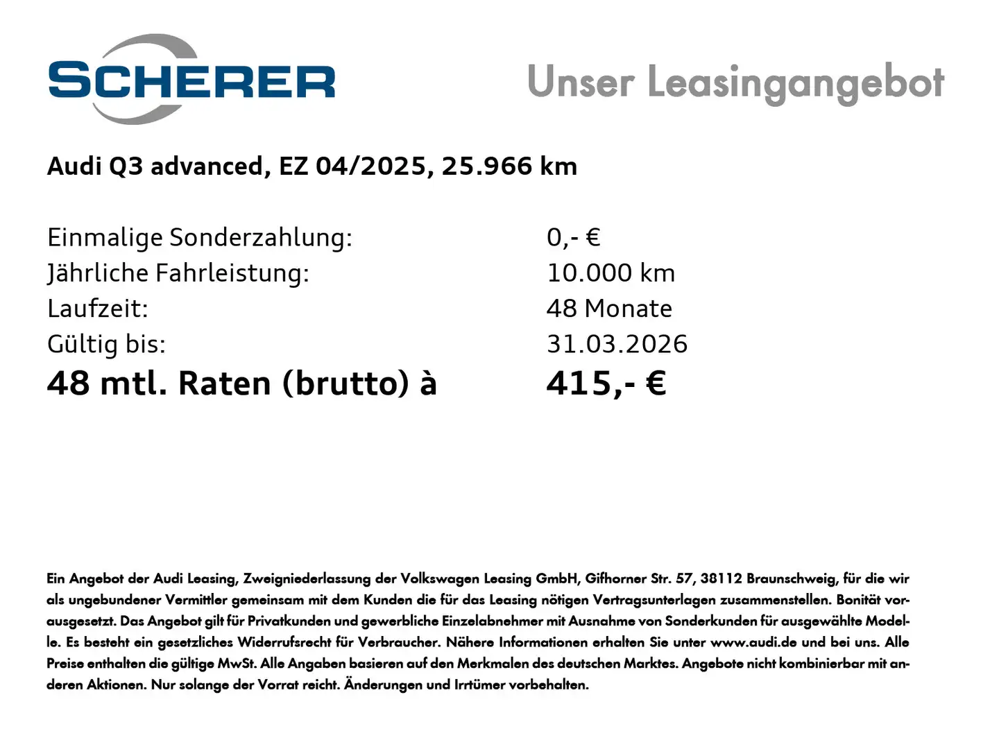 Audi Q3 SUV advanced 35 TFSI 110(150) kW(PS) S tronic Blau - 2