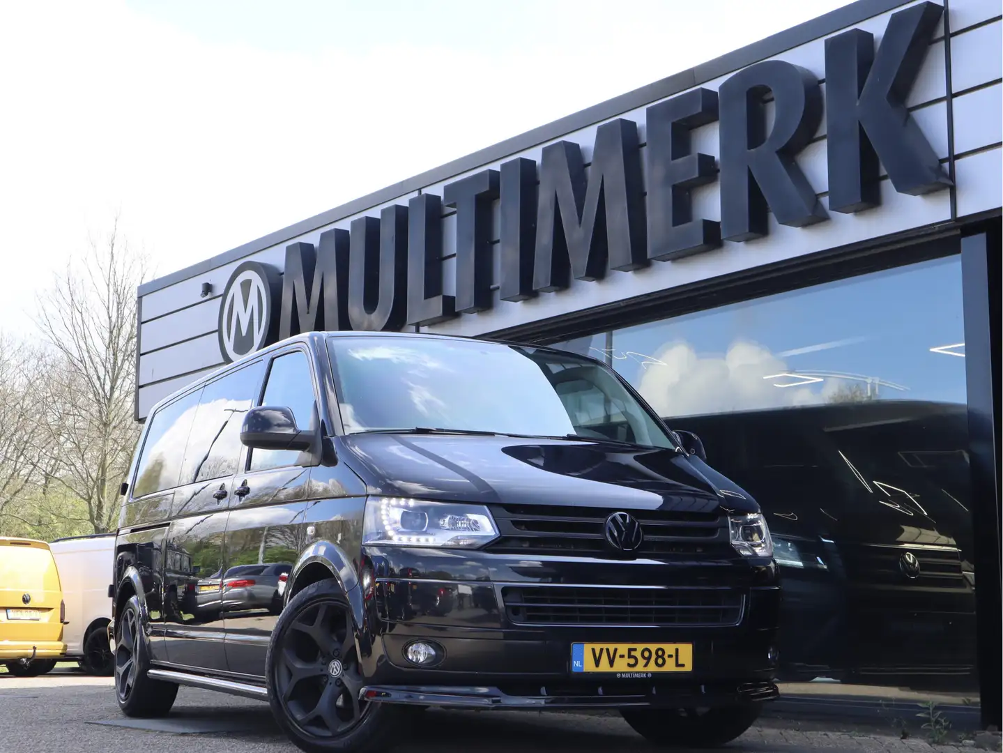 Volkswagen T5 Transporter 2.0 TDI 140PK MARGE/BTW VRIJ DUBBELE CABINE Negro - 1