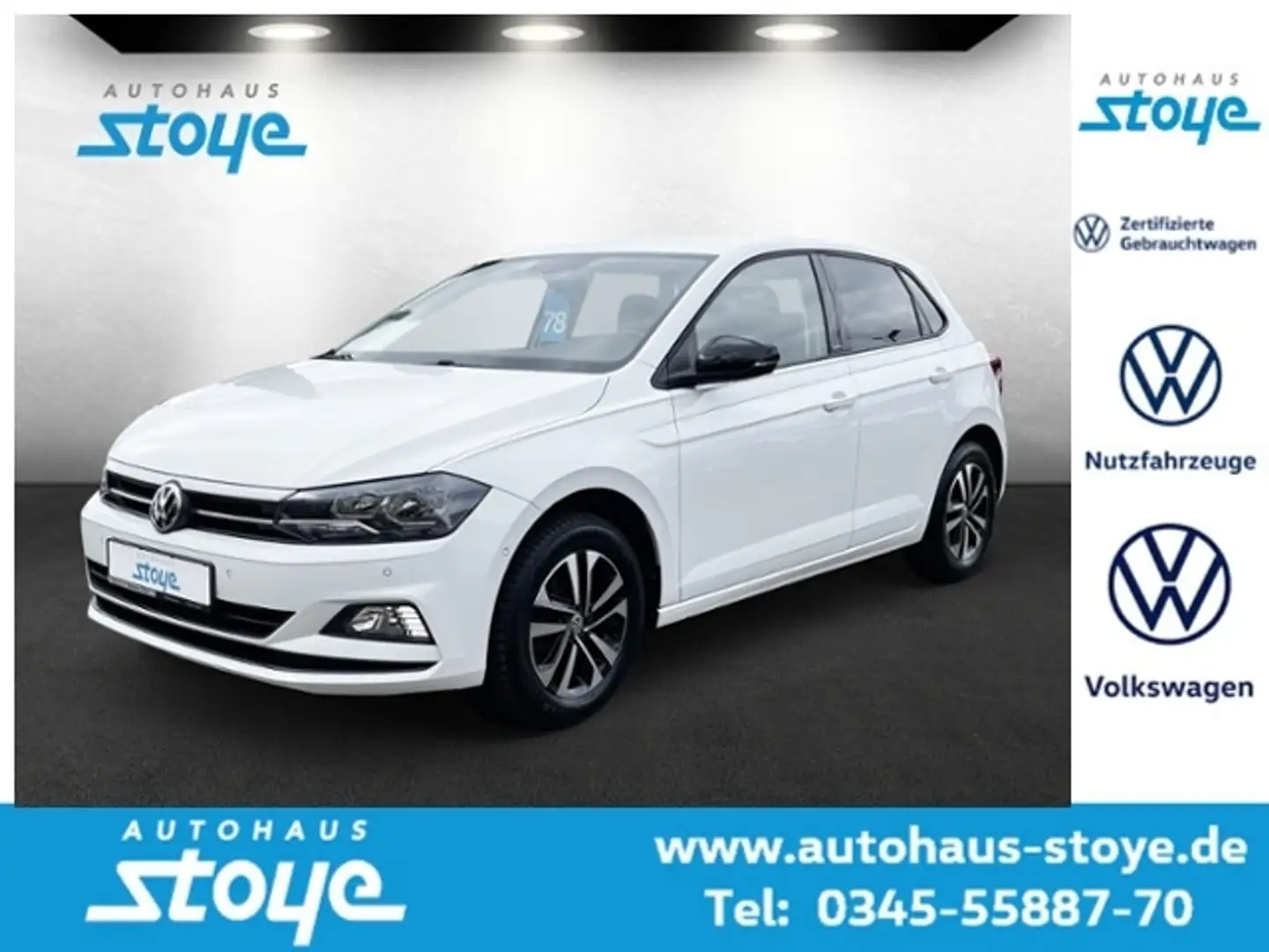 Volkswagen Polo IQ Drive TSi Navi Sitzh EPC v+h Blanc - 1