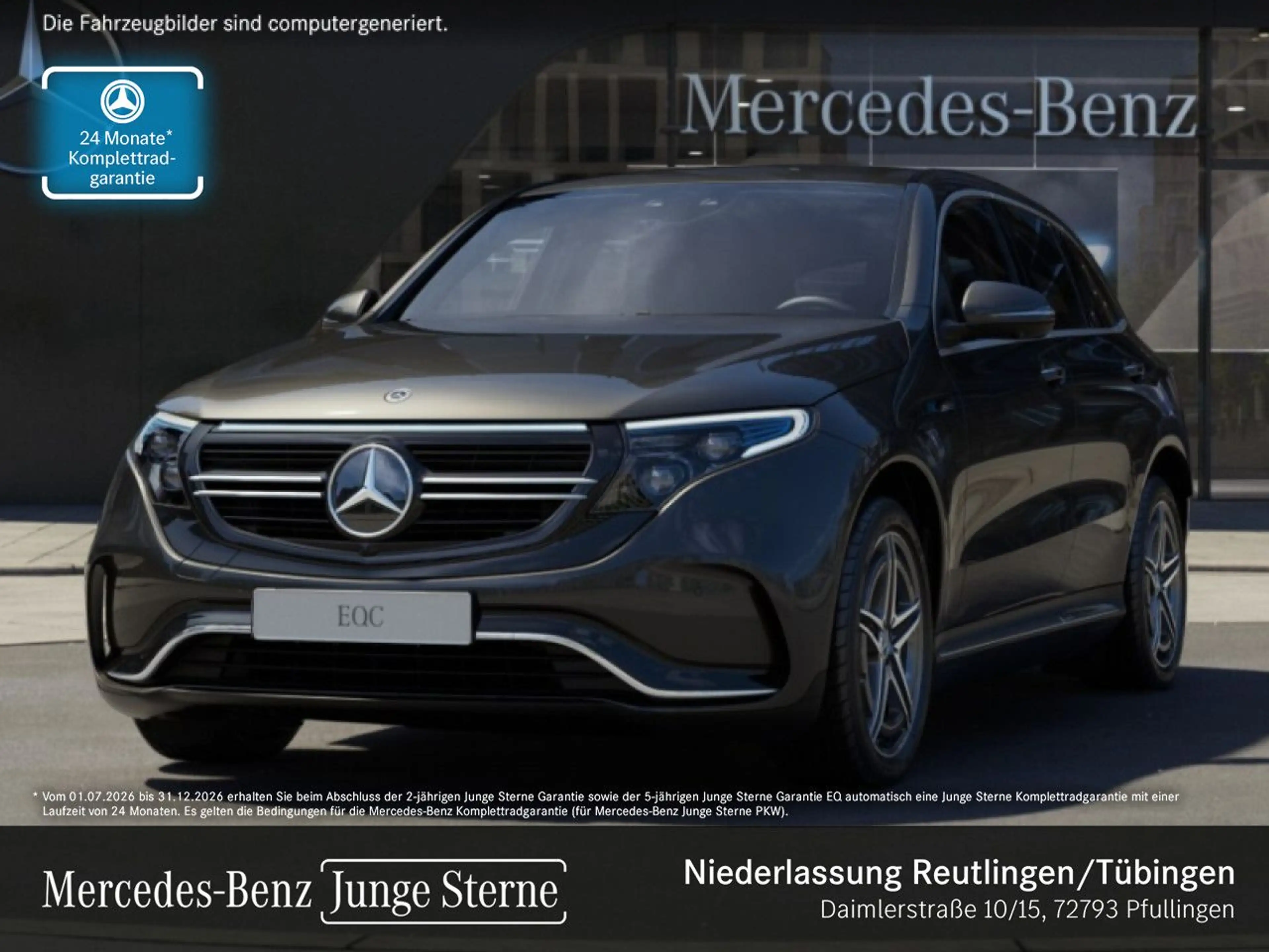 Mercedes-Benz EQC 400 4M AMG+360+AHK+MULTIBEAM+FAHRASS+KEYLESS