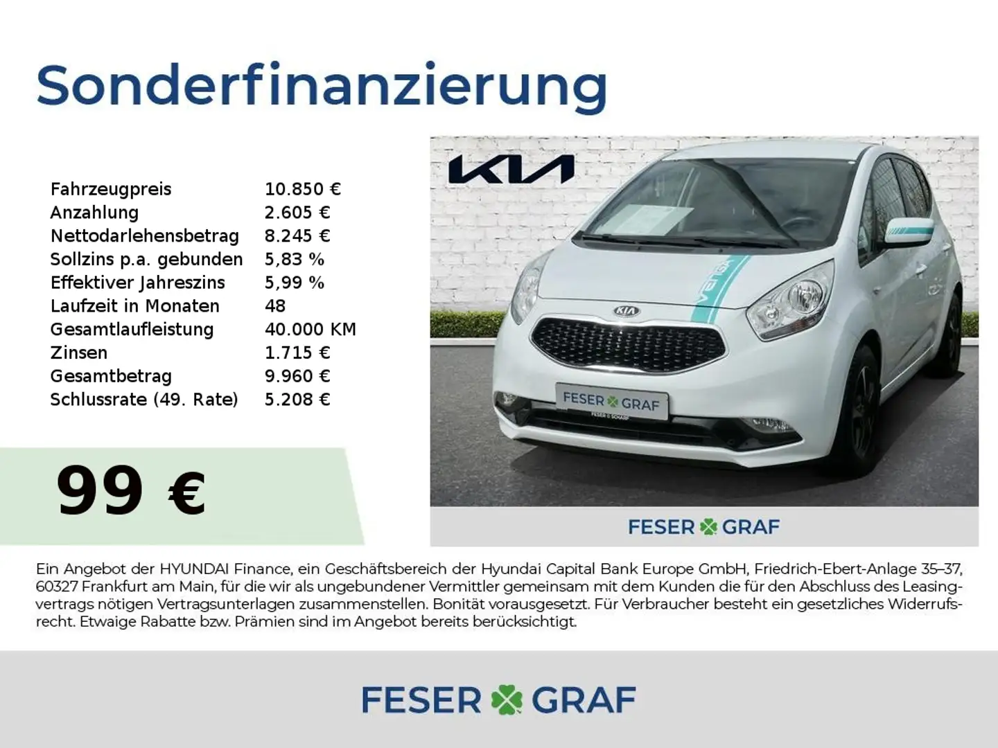 Kia Venga 1,6 Dream Team Navi Kamera Blanco - 1