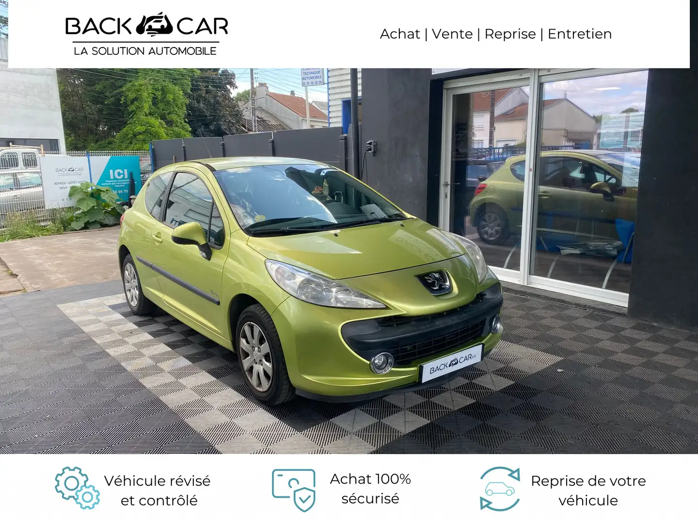 Peugeot 207 1.4e 75ch Trendy Groen - 1