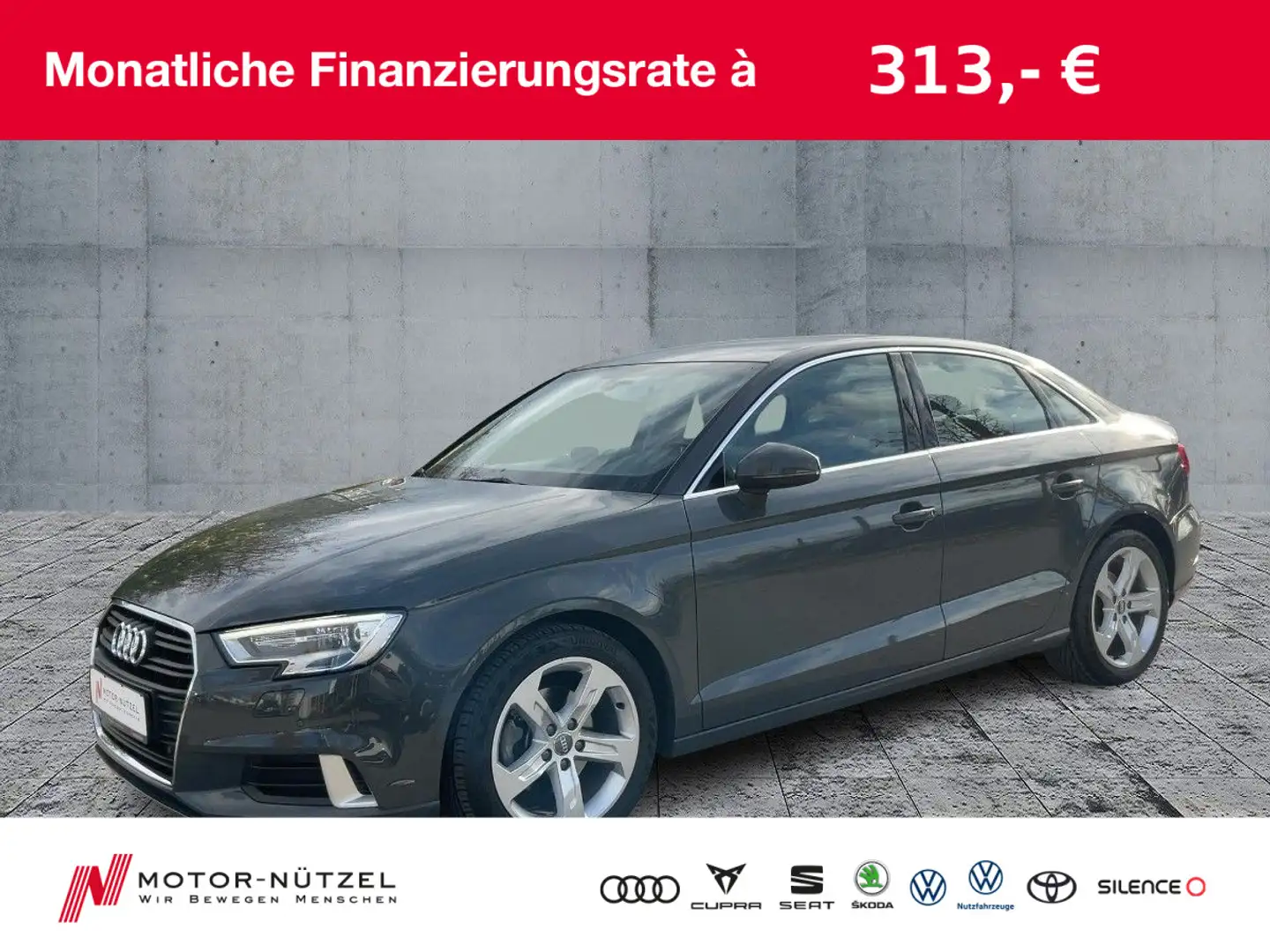 Audi A3 1.5 TFSI SPORT XEN+NAV+2xPDC+SHZ+GRA+MFA+SRA Grijs - 1