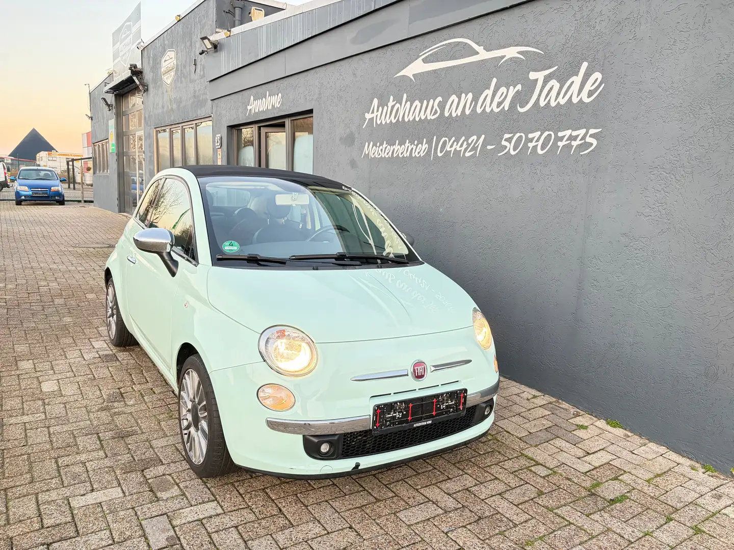Fiat 500 Cult*Cabrio*Händler*85Tkm*Leder*Sitzheizung Vert - 1
