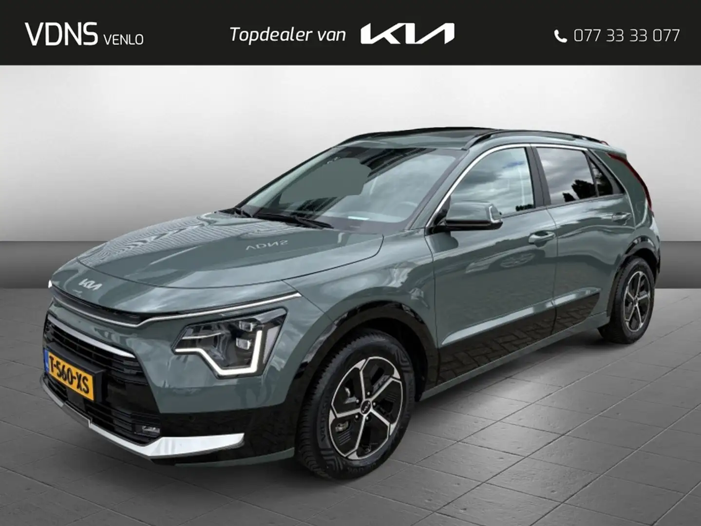 Kia Niro 1.6 GDi HEV DynamicPlusLine '' ZEER WEINIG KM '' Groen - 1