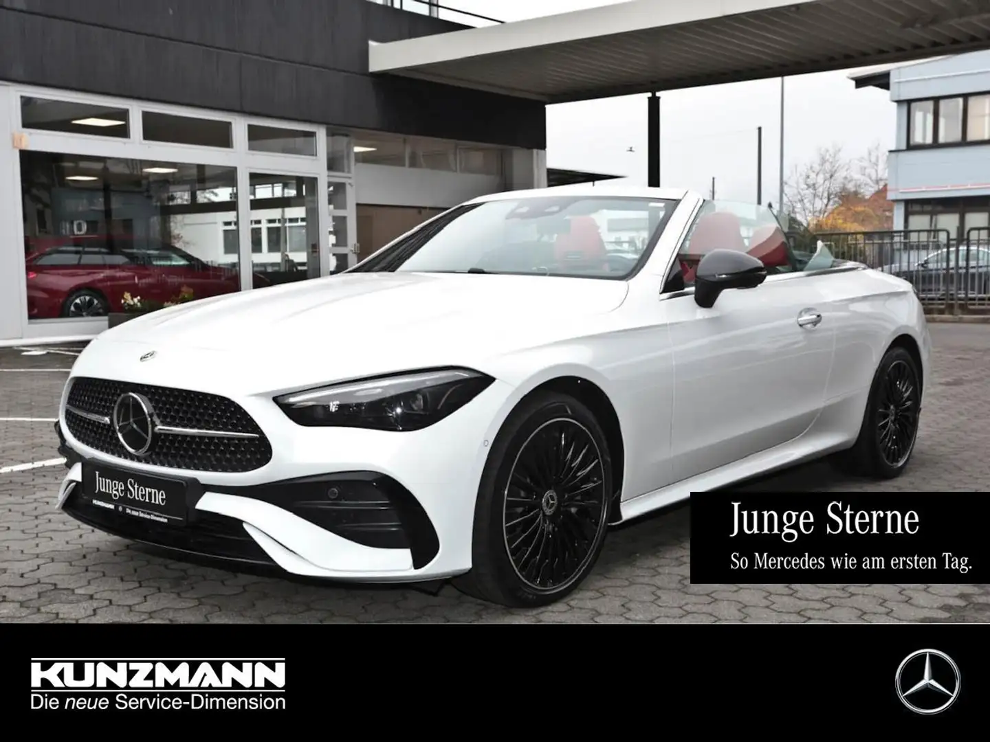 Mercedes-Benz CLE 450 4M Cabrio AMG Night HUD 360° Verdeck rot Weiß - 1