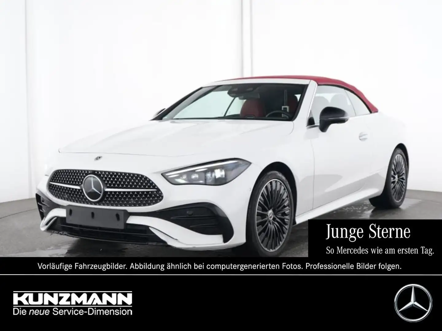 Mercedes-Benz CLE 450 4M Cabrio AMG Night HUD 360° Verdeck rot Weiß - 1