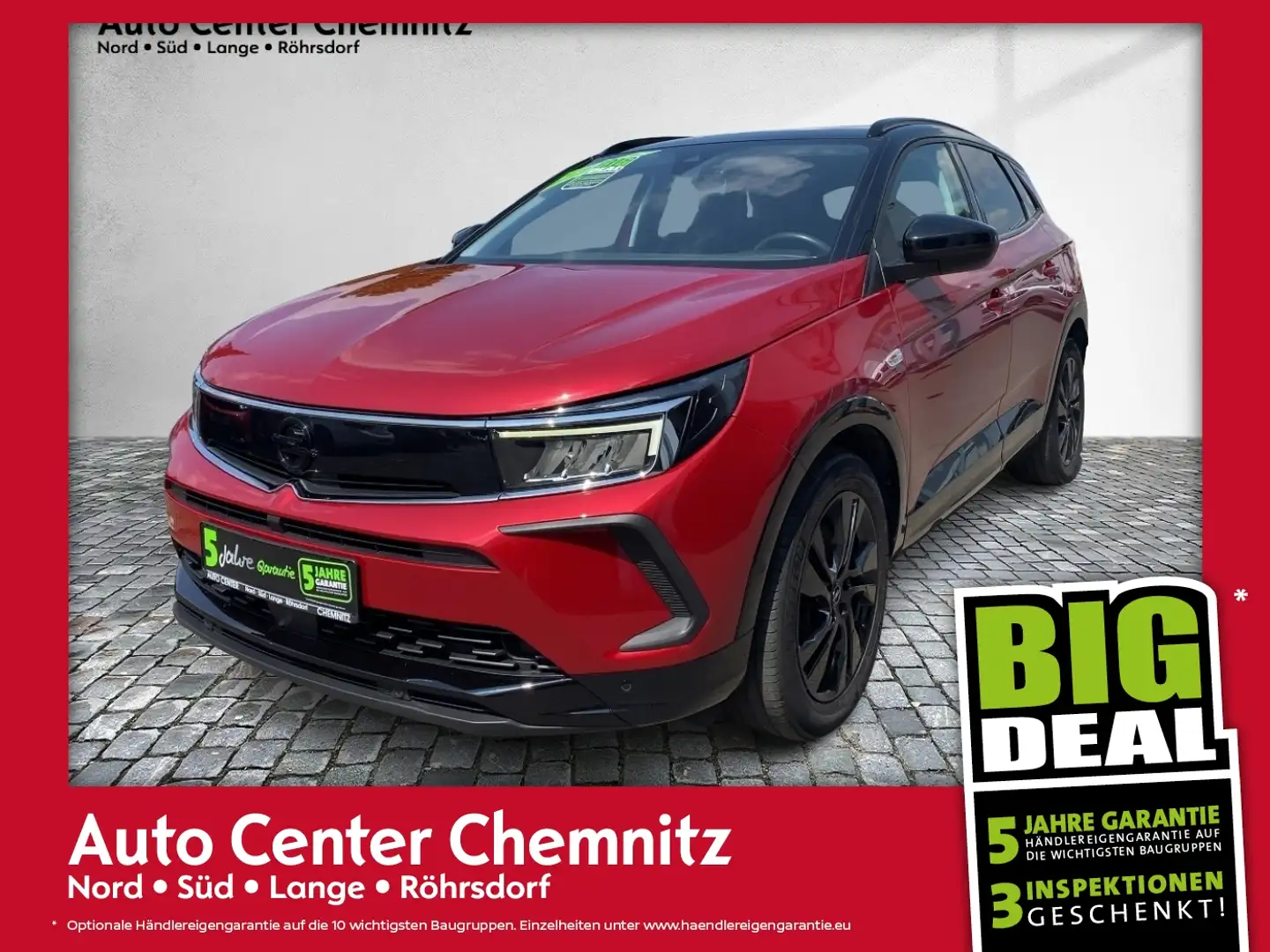 Opel Grandland AT8 Hybrid GS Line Ultimate LED/Navi Červená - 1