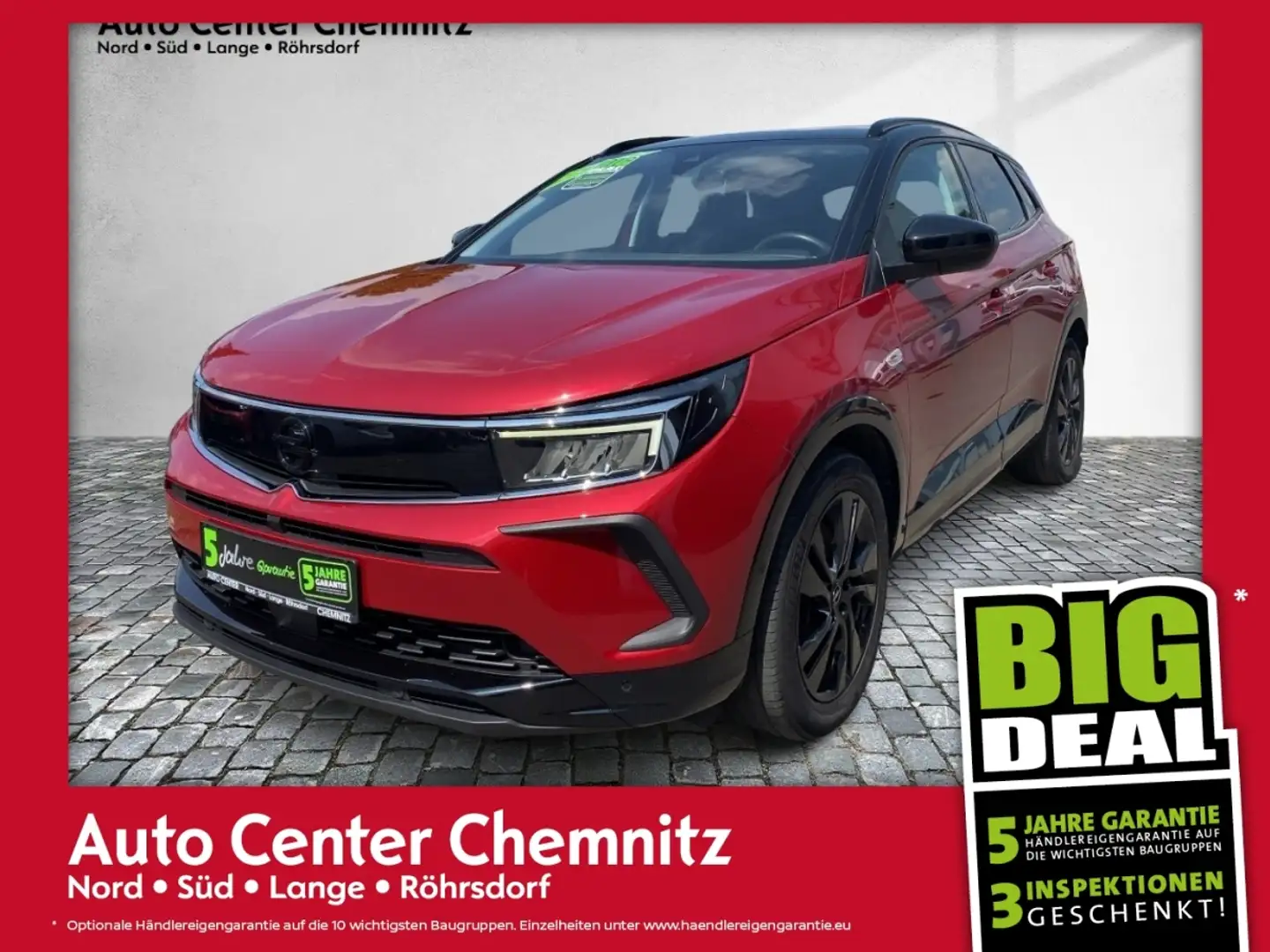 Opel Grandland AT8 Hybrid GS Line Ultimate LED/Navi Rood - 1