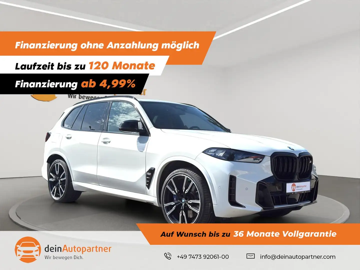 BMW X5 M60i LED/LEDER/HUD/AHK/STHZ/PANO/SURROUND VIEW Weiß - 1