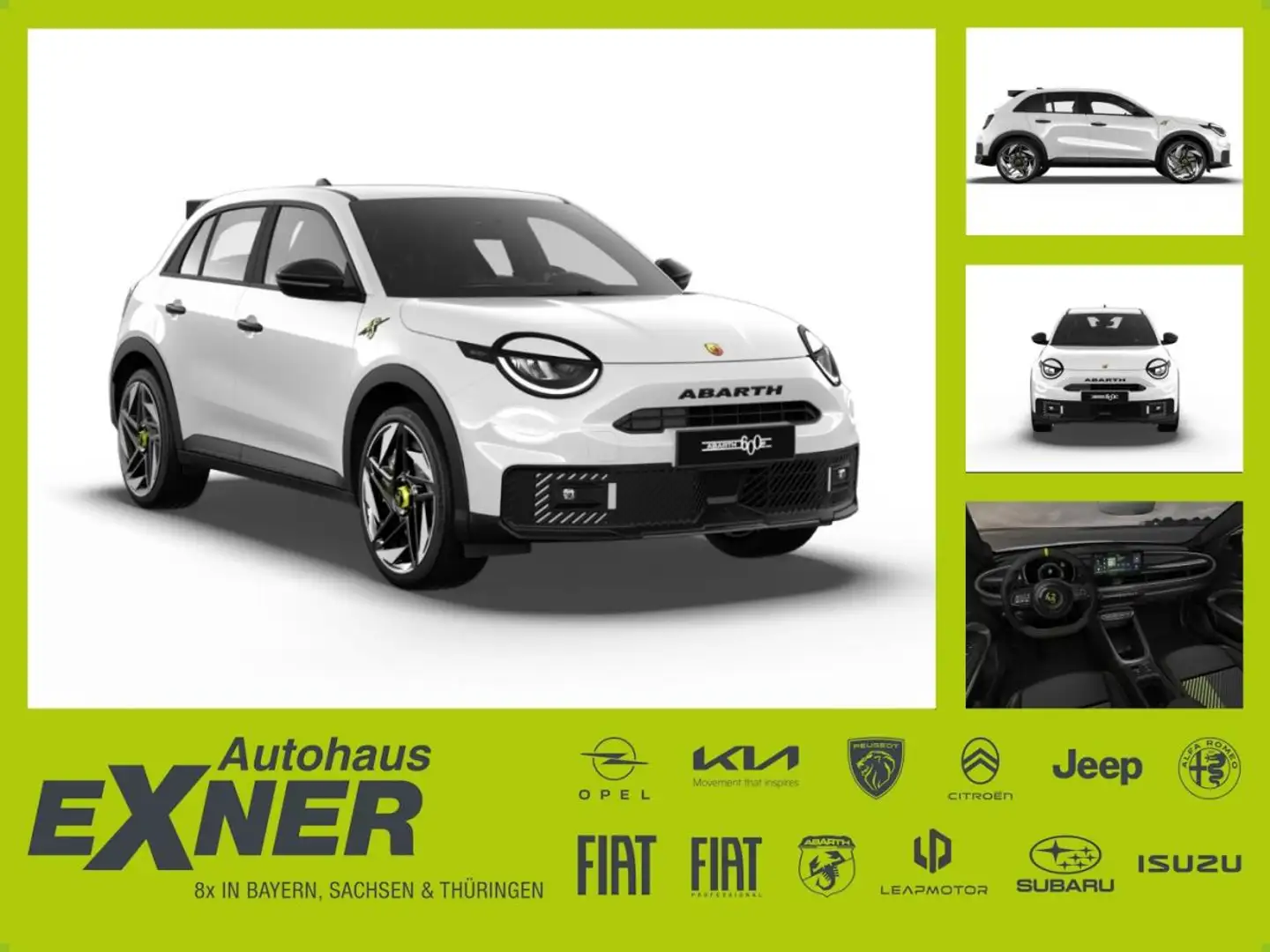 Abarth 600e 54 kWh Turismo | FREI KONFIGURIERBAR | Privat Weiß - 1